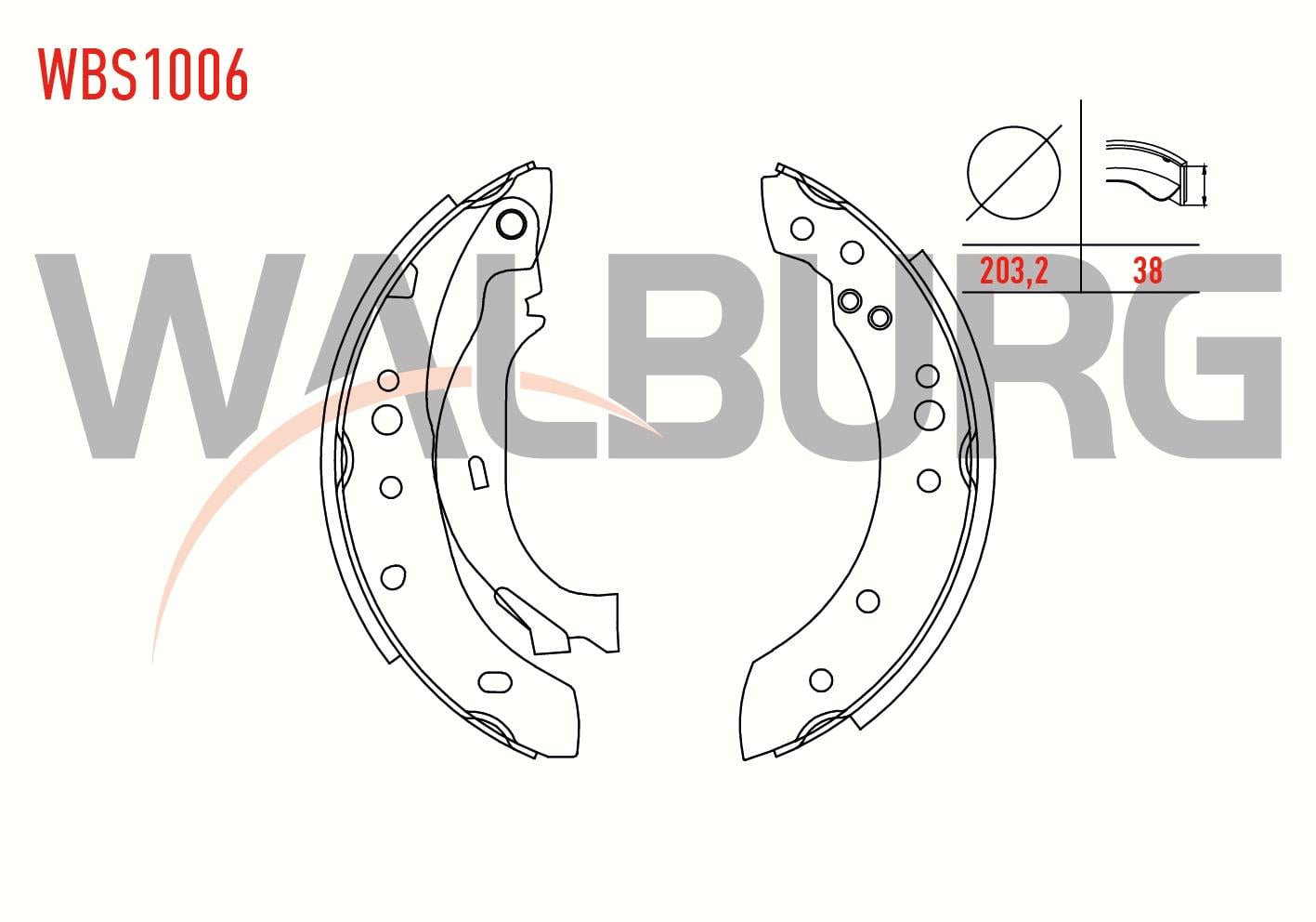 FREN PABUC BALATA ARKA LEVYELI 203,2X38mm SYMBOL II 08-12/LAGUNA I 1.9 93-01/TWINGO 93-07/CLIO II 01-06/CLIO IV 12-/LOGAN 04-/LOGAN MCV II 13-/SANDERO II 12-/PEUGEOT 1007 05-/CITROEN C2 02-12/C3 02-10