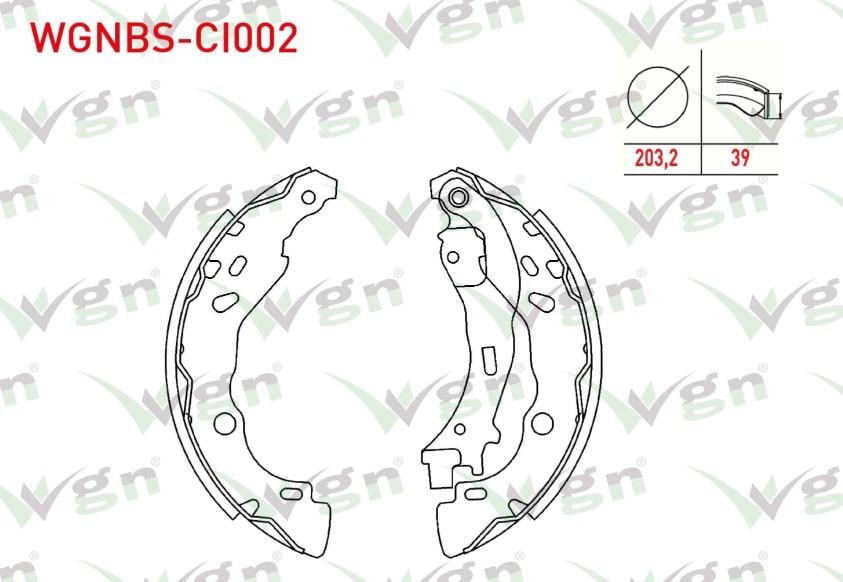 FREN PABUC BALATA ARKA LEVYELI 203,2x39 CITROEN C2 1.4 - 1.4 HDI - 1.6 2003-2009 / C3 (FC) 1.4 - 1.4 HDI - 1.6 - 1.6 HDI 2002-2009 / PEUGEOT 1007 1.4 2005-