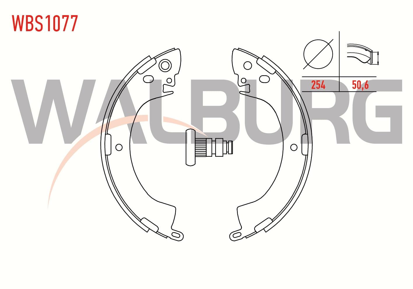 FREN PABUC BALATA ARKA MITSUBISHI L 200 (K7T,K6T) 2.5 D 254X50,6 mm 1996-2007/MITSUBISHI L300 (P0W,P1W) 2.5 D /MITSUBISHI L 200 (K7T,K6T) 2.0 1996-2007/MITSUBISHI L 200 (K7T,K6T) 2.5 TD 1996-2007