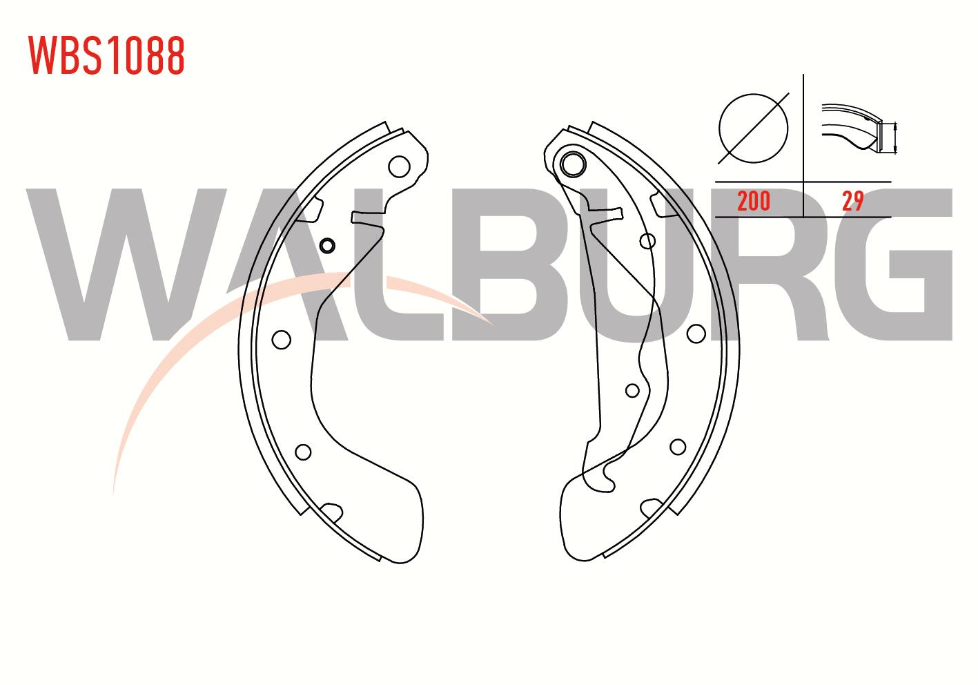 FREN PABUC BALATA ARKA OPEL CORSA B 1.0i 3-5 KAPI LEVYELI 200X29mm 1993-2000/ASTRA F 1.6i 1991-1998/CORSA B 1.4i 1993-2000/CORSA B 1.2i 16v 1993-2000/CORSA B 1.6i 16v 1993-2000/TIGRA 1.6 16v 1994-2000