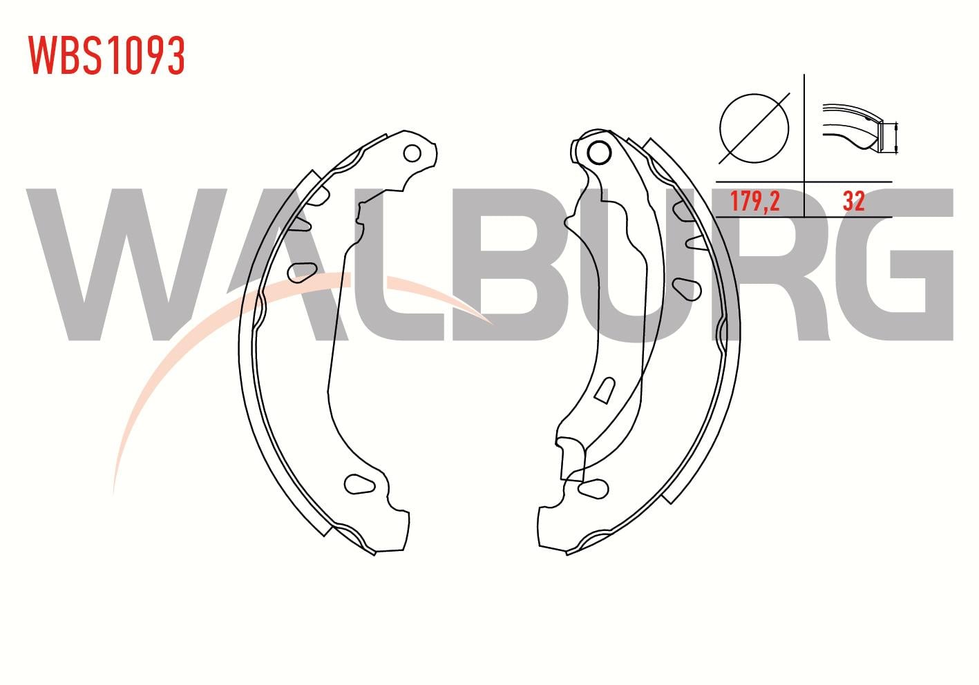 FREN PABUC BALATA ARKA PEUGEOT 206 (2A/C) 1.4 HDI LEVYELI 180X30 mm 1998-2006/ PEUGEOT 206 (2A/C) 1.4i 16v- 1998-2006