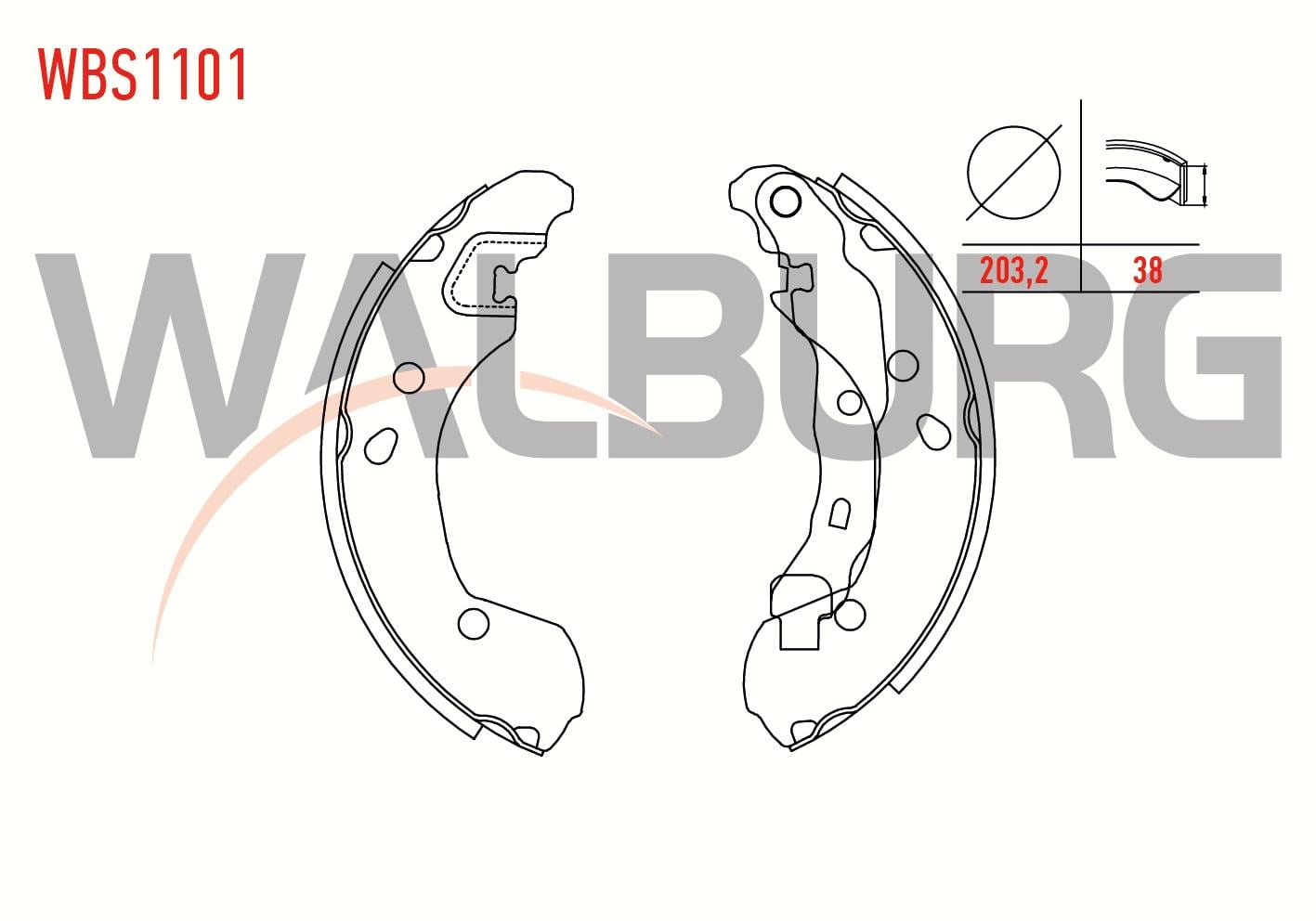 FREN PABUC BALATA ARKA RENAULT CLIO III 1.5 DCI LEVYELI 203,2X38 mm 2005-2012/CLIO III 1.2i 16v- 2005-2012/MICRA 1.5 DCI- 2003-2010/NOTE 1.5 DCI- 2006-2013/NOTE 1.4i 16v- 2006-2013
