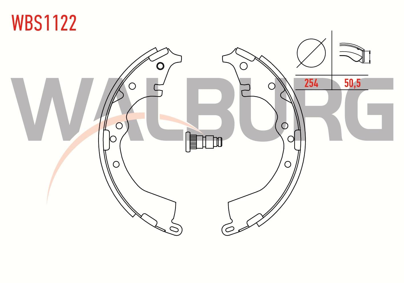 FREN PABUC BALATA ARKA TOYOTA HI-LUX PICK UP (TGN1_, GGN2_, GGN1_, KUN2_, KUN1_) 2.5 D-4D 4X2 254X50,5 mm 2005- / TOYOTA HILUX (_N_) 2.5 D4D 1983-2005