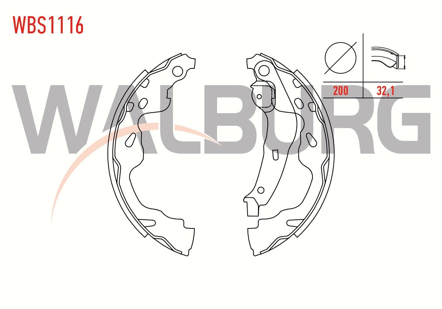 FREN PABUC BALATA ARKA TOYOTA YARIS (_CP10) 1.0i-1.3i-1.4 D4D-1.5 VVTI LEVYELI 200X32,1mm 1999-2005/SWIFT III 1.3 DDIS - 1.5i 2005-2010/C1 1.4 HDI 2005-2015/107 1.4 HDI 2005-/SPLASH 1.3 CDTI 2008-