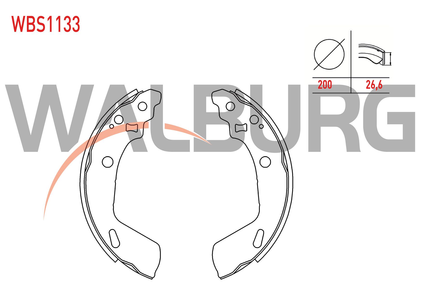 FREN PABUC BALATA ARKA YAPISTIRMA 200X26,2 SUZUKI SWIFT IV 1.2 / 1.3 DDIS 2010-