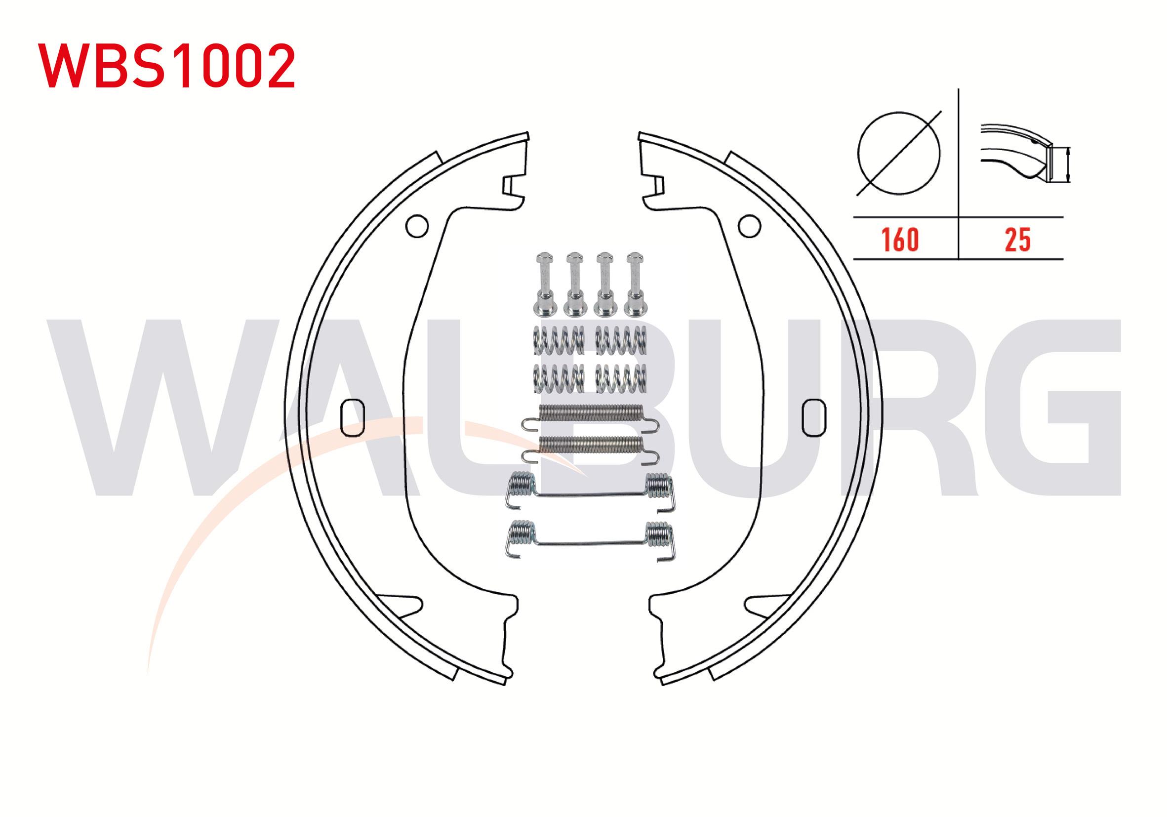 FREN PAPUC BALATA ARKA AKSESUARLI BMW 3 SERISI (E36) 316 i 160X25 mm 1990-1998/3 SERISI (E36) 318 i 1990-1998/3 SERISI (E36) 325 D 1990-1998/3 SERISI (E36) 325 i 1990-1998/Z3 (E36) 1.9 1995-2003