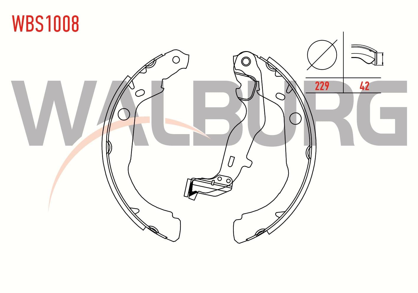 FREN PAPUC BALATA ARKA DACIA DUSTER 1.5 DCI LEVYELI 229X42 mm 2012-/ DACIA DUSTER 1.6 16v 2012-