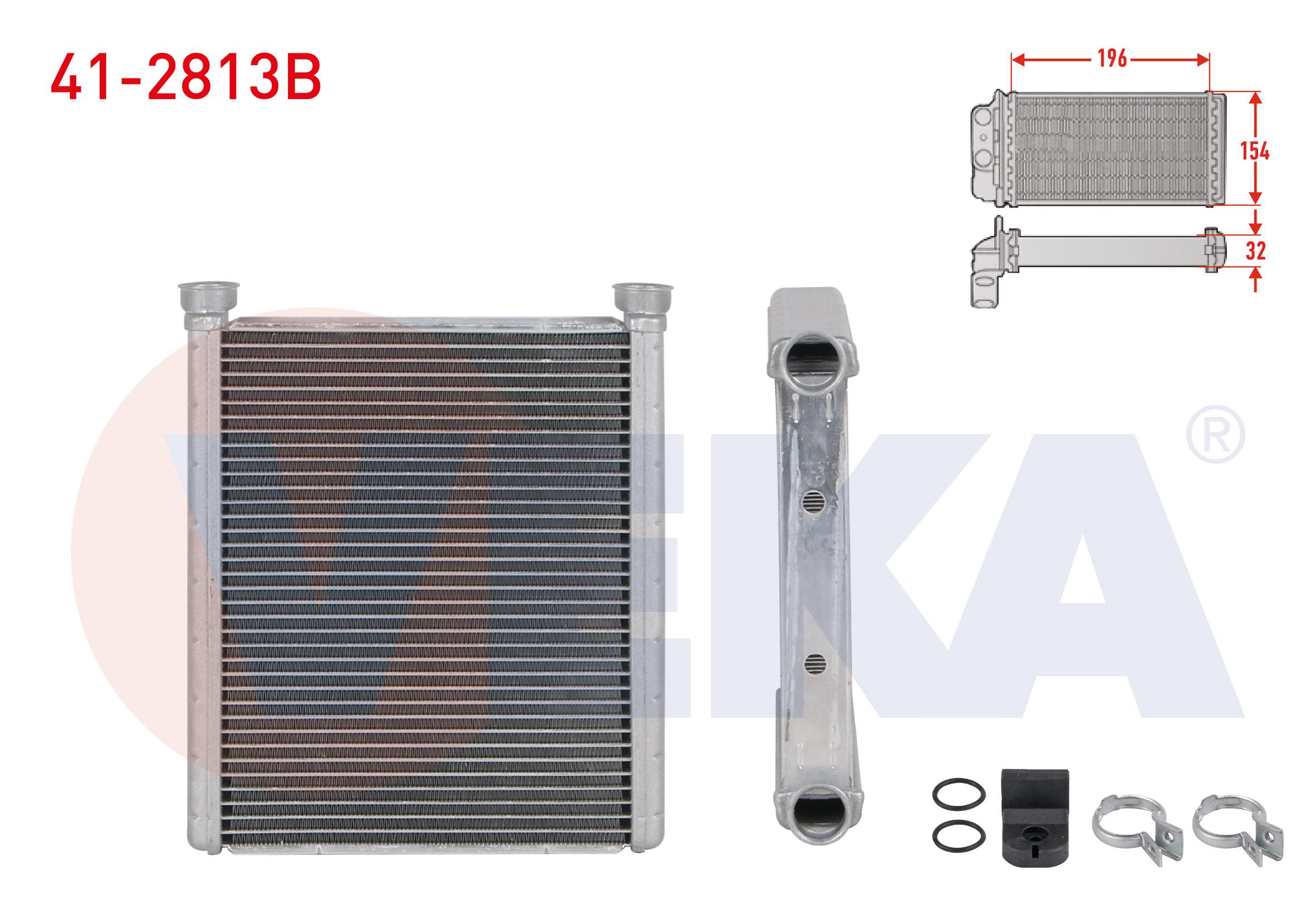 KALORIFER RADYATORU BRAZING (4mm fin) MERCEDES A SERISI (W176) A 180 CDI - A 180 - A 200 12-/ B SERISI (W246) B 180 - B 180 CDI - B 160 11-/ CLA COUPE (C117) 180 CDI - 200 13-/ GLA (X156) GLA 200 13-