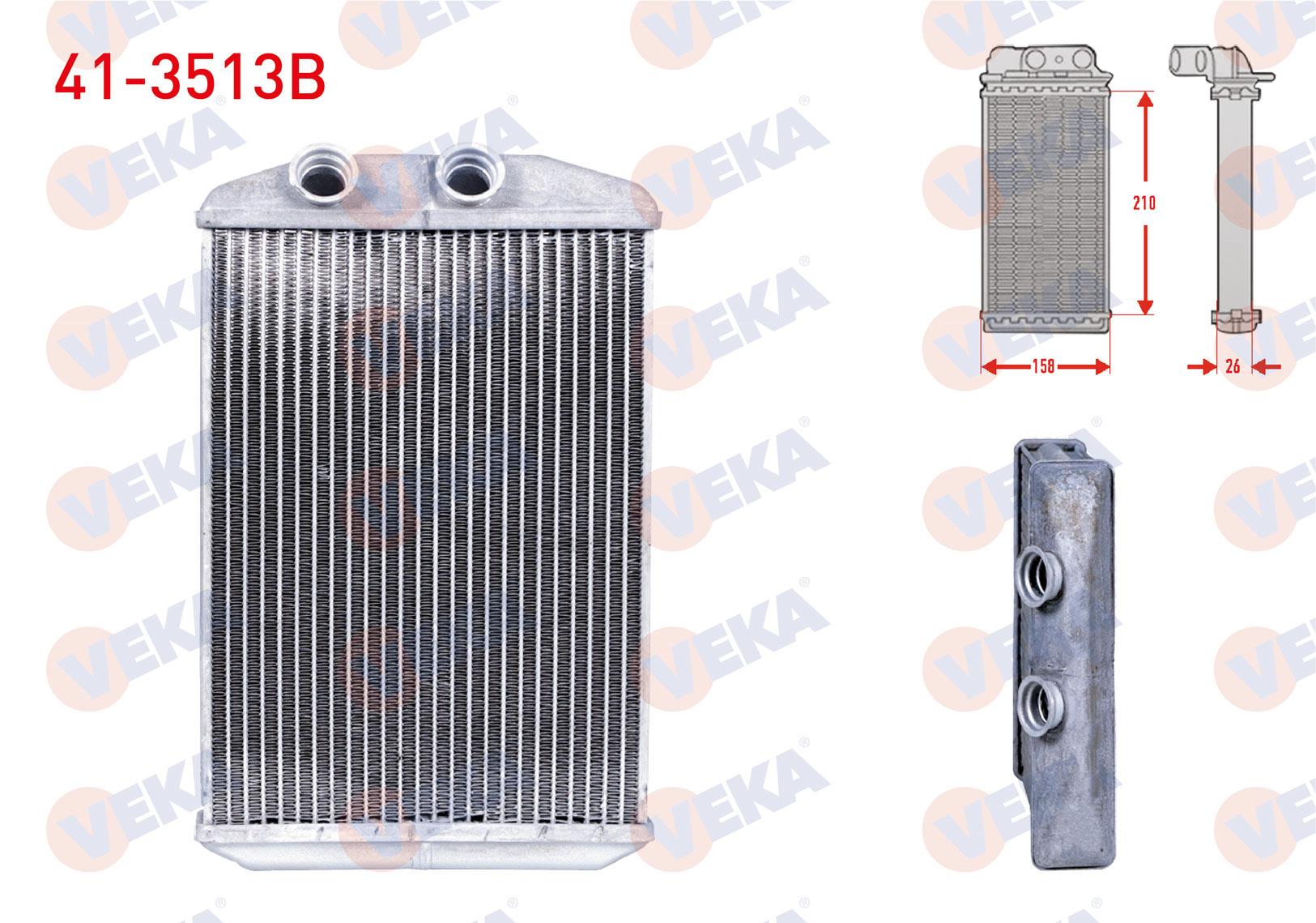 KALORIFER RADYATORU BRAZING (4mm fin) RENAULT MASTER III (FV) 2.3 DCI 2010-