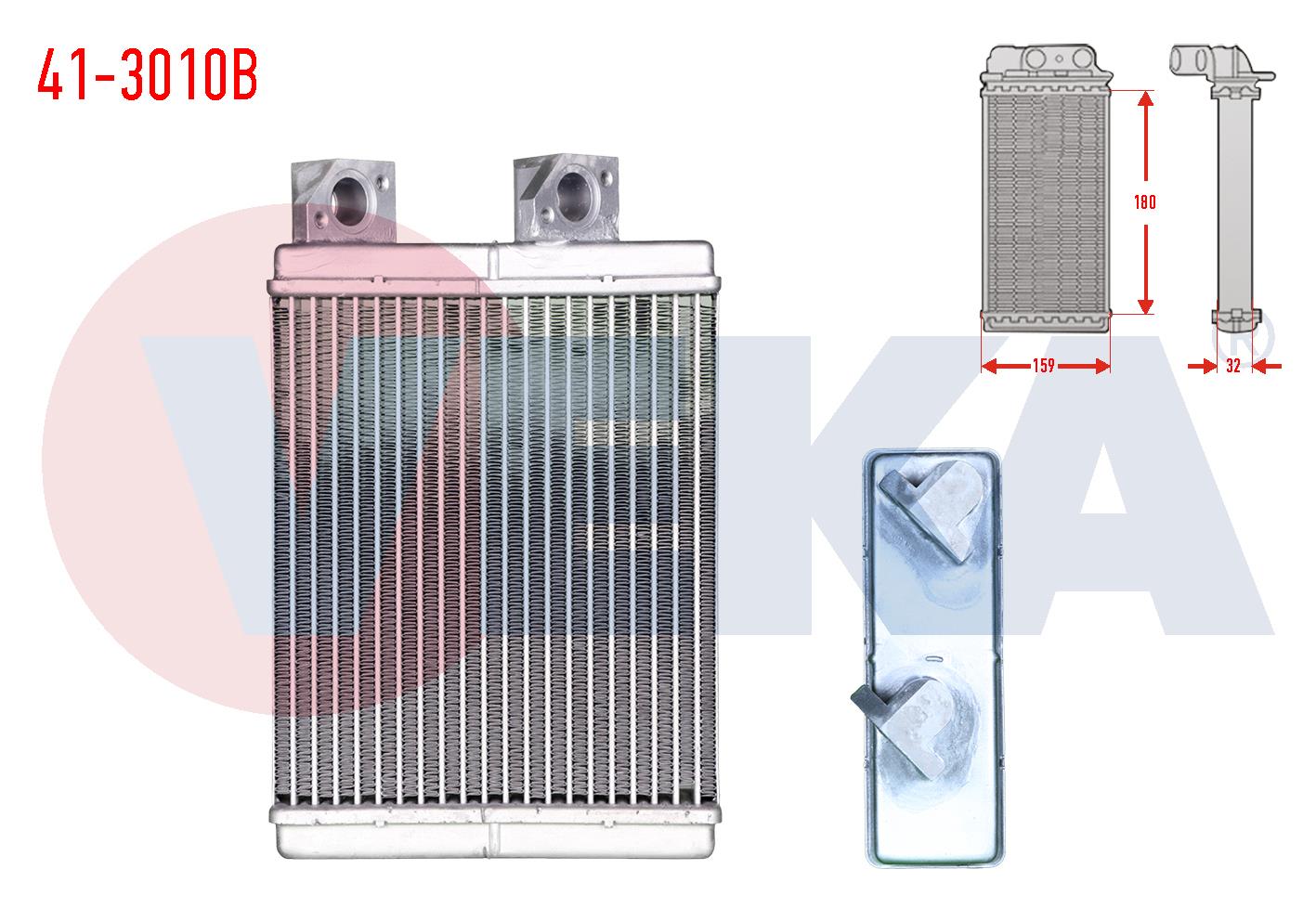 KALORIFER RADYATORU BRAZING (5.5mm fin) MITSUBISHI L200 (K7T,K6T) 2.5 TD 1996-2006