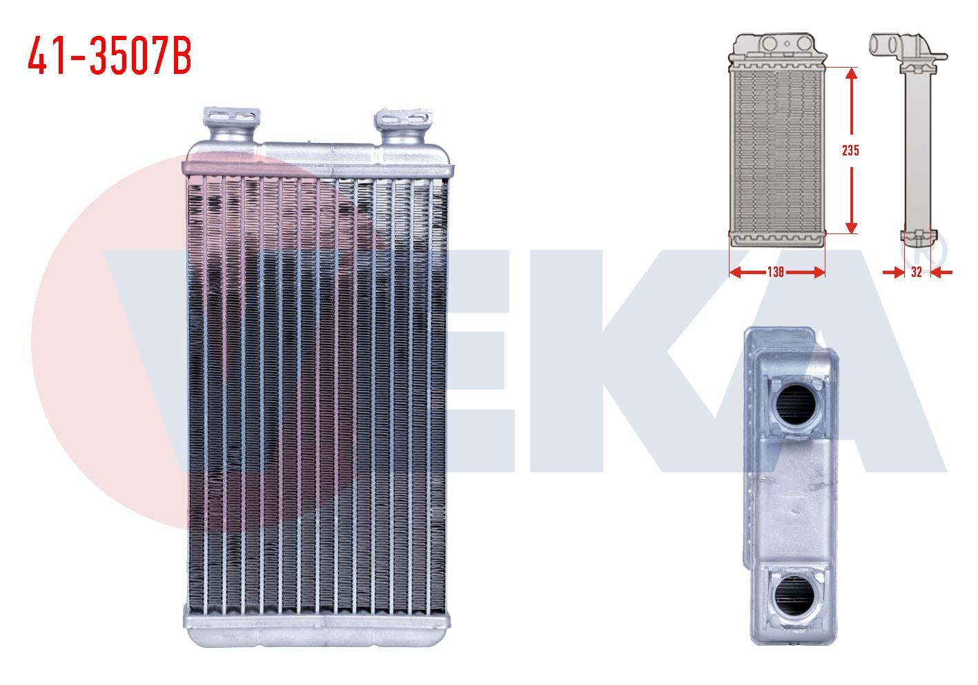 KALORIFER RADYATORU BRAZING (5.5mm fin) RENAULT MASTER II (FD) 2.5 DCI 2003-2010