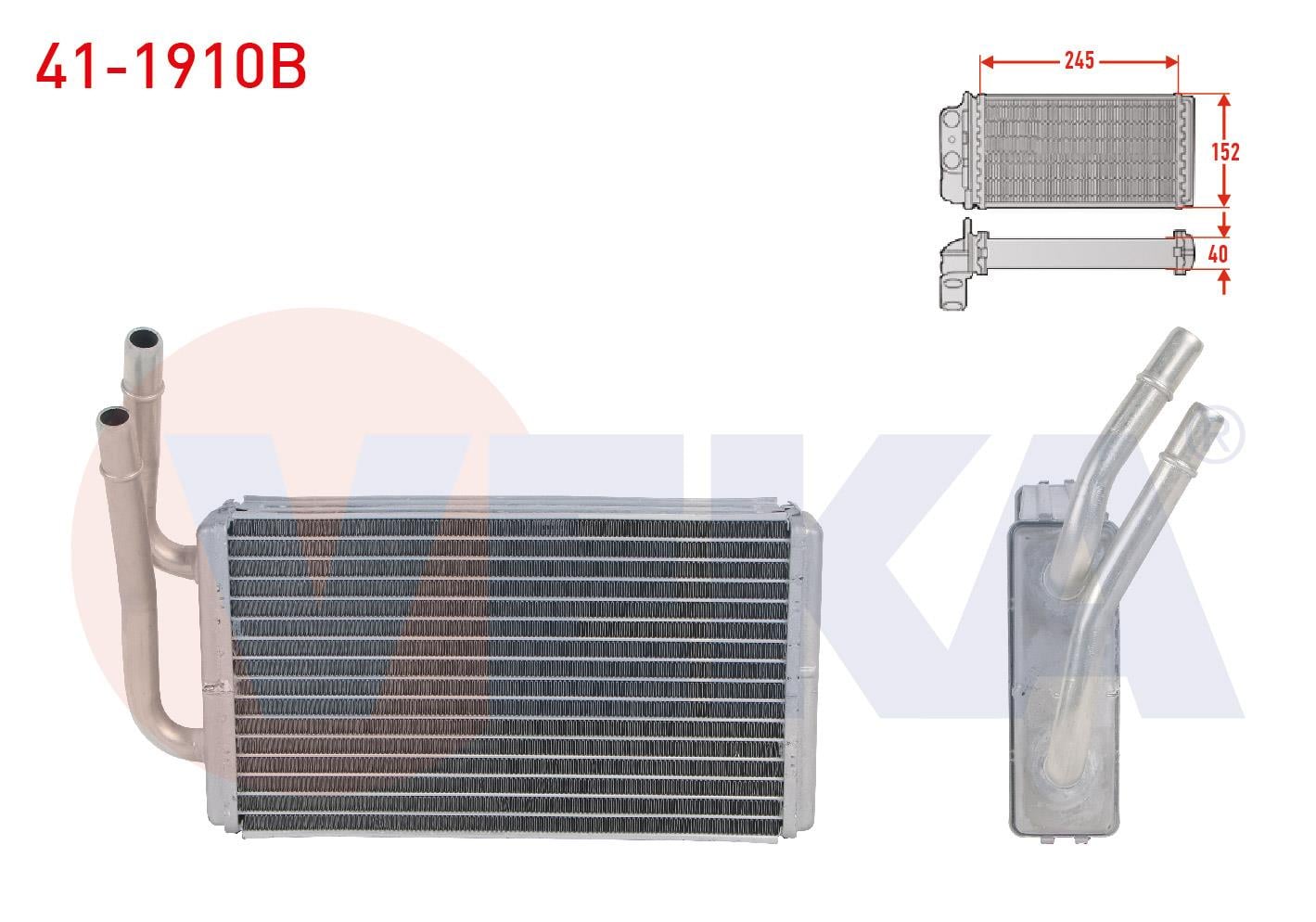 KALORIFER RADYATORU BRAZING FORD TRANSIT 2.5 DI - 2.5 TD 1991-1994