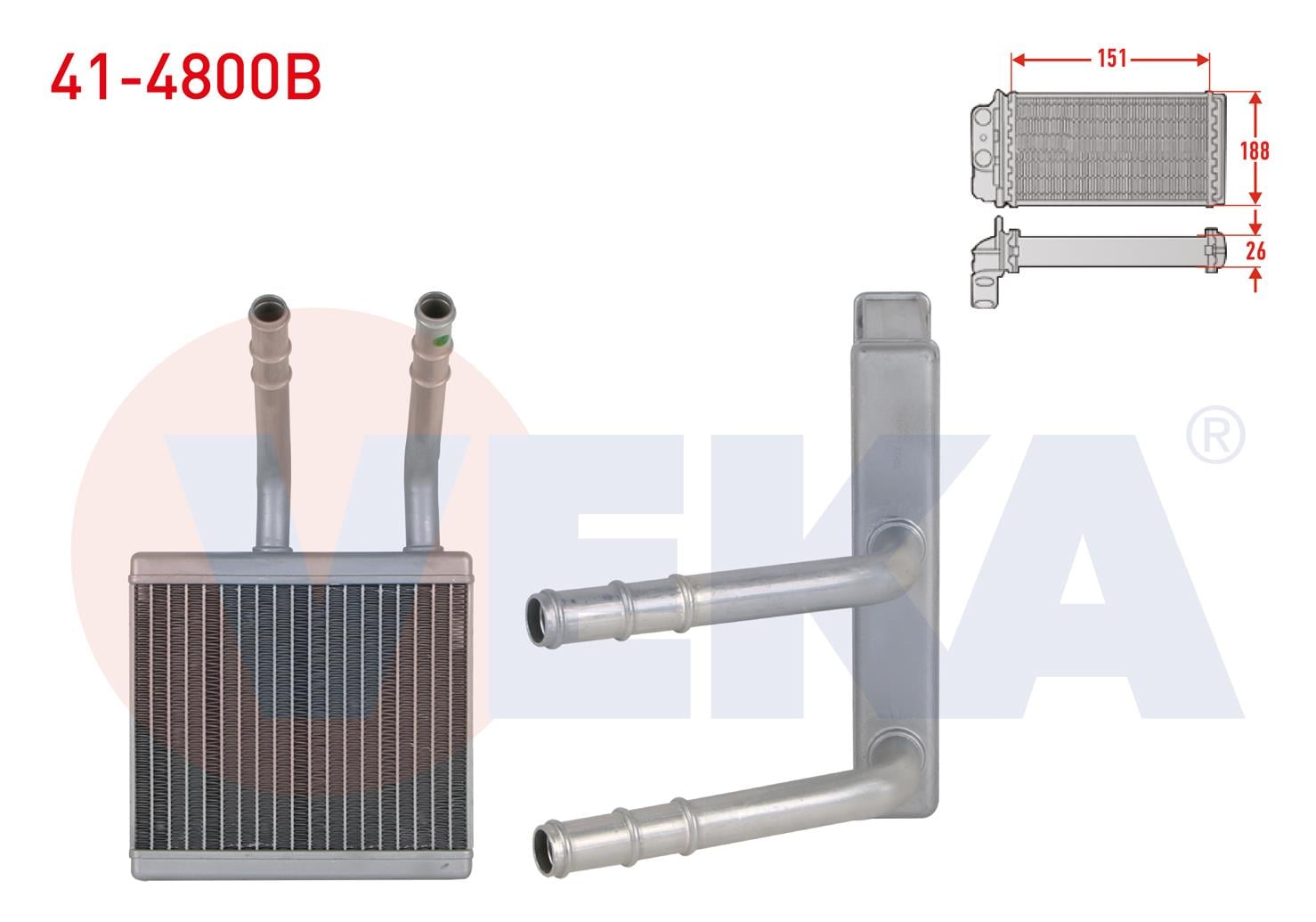 KALORIFER RADYATORU BRAZING SSANGYONG ACTYON I 2.0 XDI 2005-2012 / KYRON 2.0 XDI 2005-2011