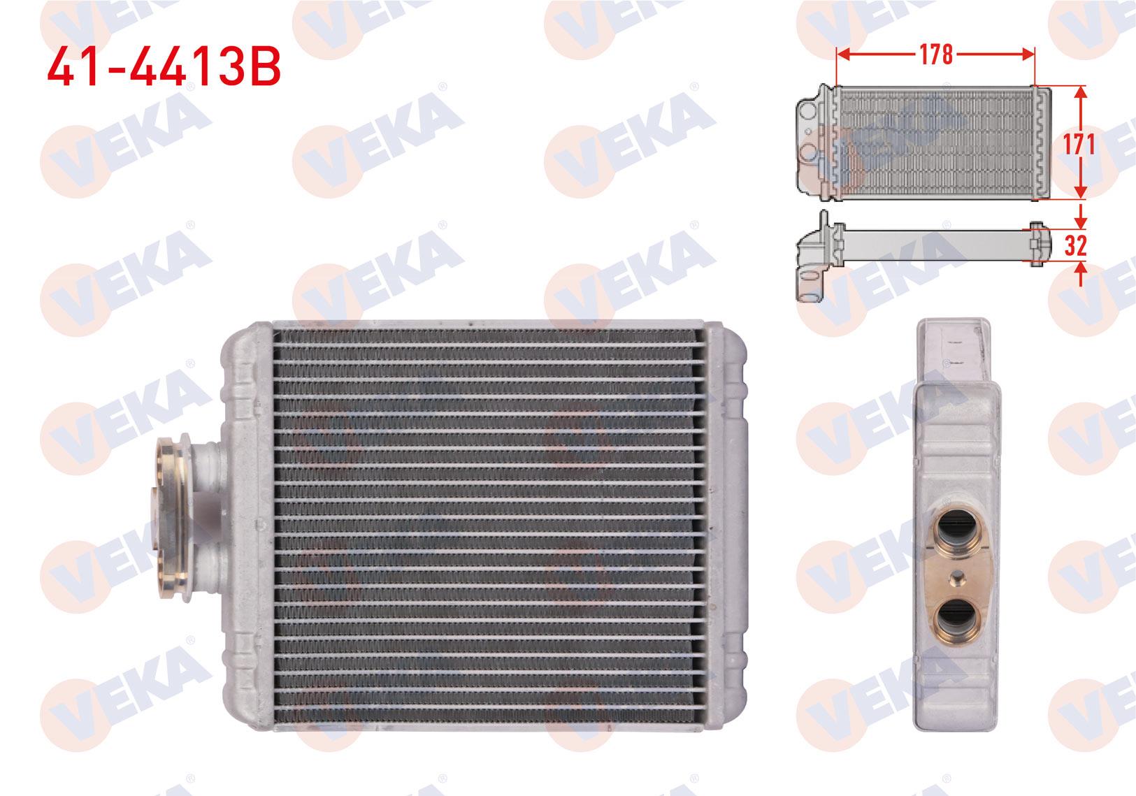 KALORIFER RADYATORU BRAZING VOLKSWAGEN POLO 1.2 TSI-1.4 TDI-1.4 TSI 2009-/ AUDI A1 1.4 TFSI 2010-/ SEAT IBIZA IV 1.4 TDI 2002-2009/ SKODA FABIA 1.4 TDI 2014-/ RAPID 1.6 TDI 2013-