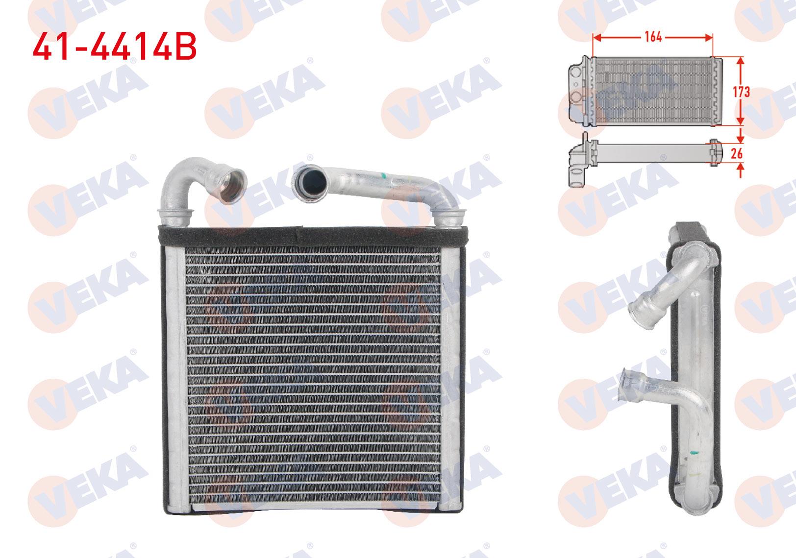 KALORIFER RADYATORU BRAZING VW GOLF VII 1.4 TSI - 1.6 TDI 2012-/ CRAFTER 2.0 TDI 2011-/ PASSAT 1.6 TDI 2014-/ TIGUAN 1.4 TSI 2016-/ SKODA OCTAVIA 1.6