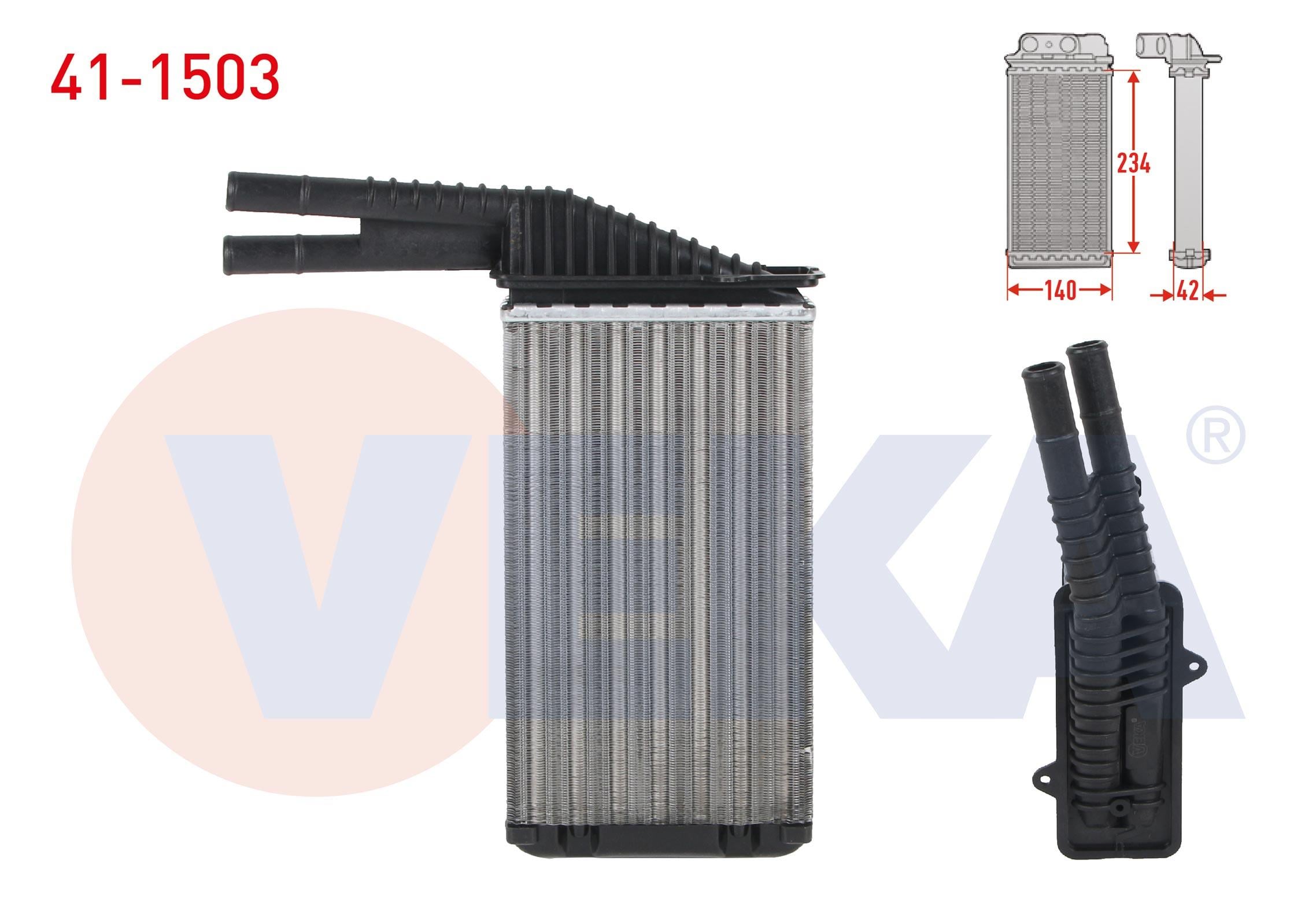 KALORIFER RADYATORU MEKANIK CITROEN C1 1.0 2005-2015/ PEUGEOT 107 1.0i 2005-2014