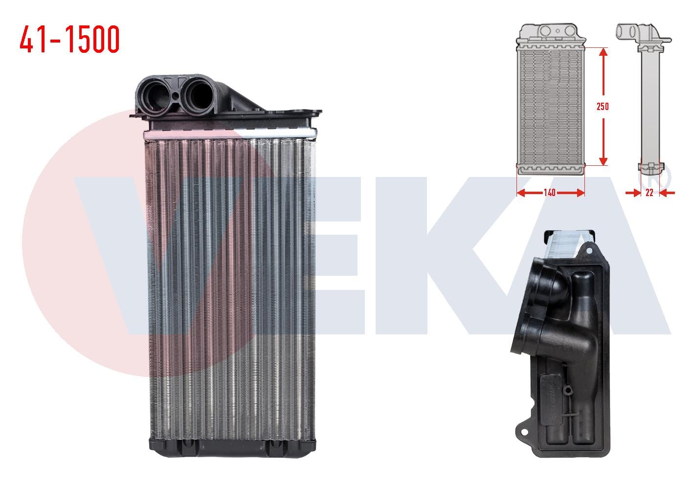 KALORIFER RADYATORU MEKANIK CITROEN C3 (FC) 1.4 HDI 2002-2009