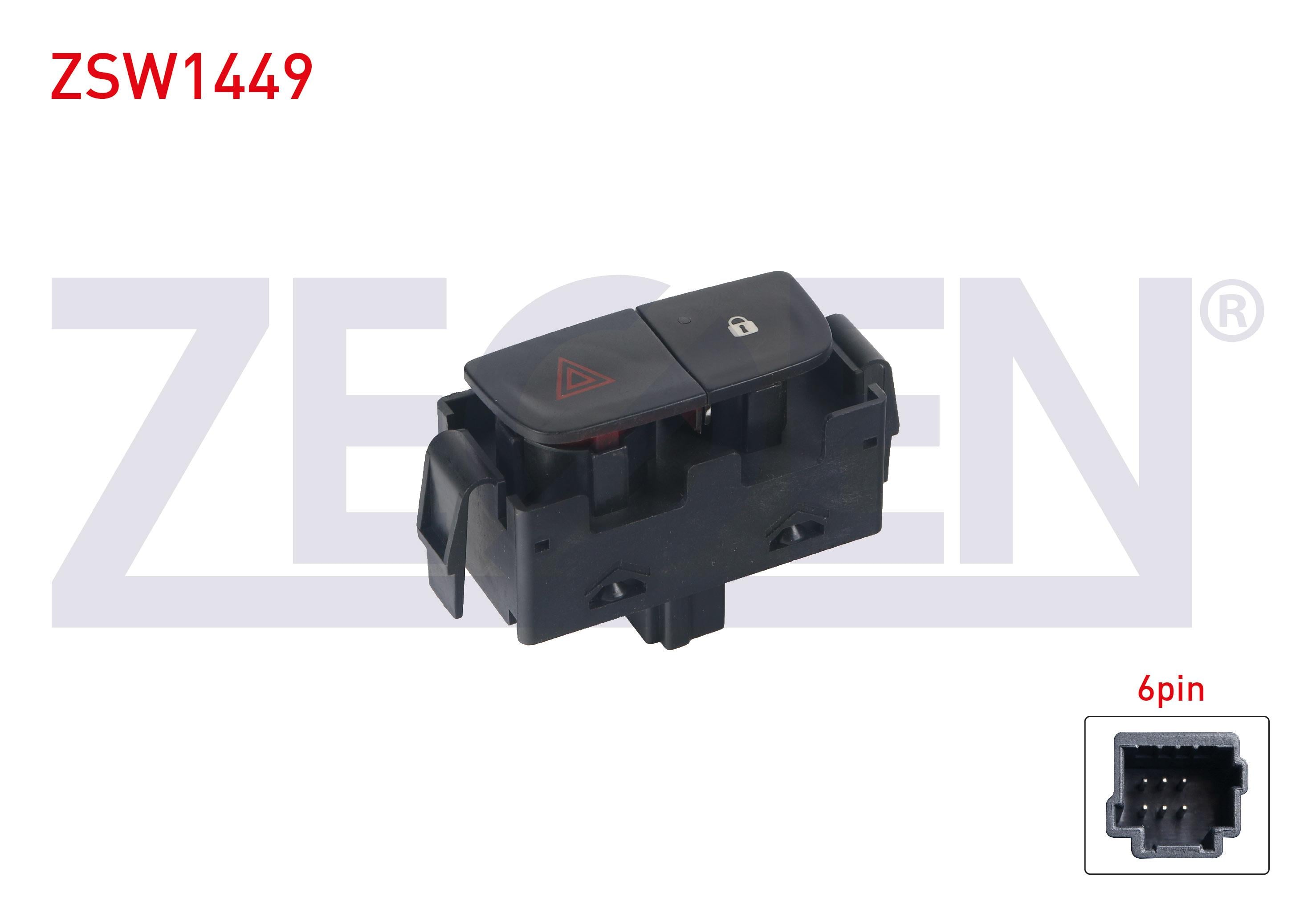 KAPI KILIT VE FLASOR ANAHTARI 6 PIN RENAULT TRAFIC III - DUSTER 2012-