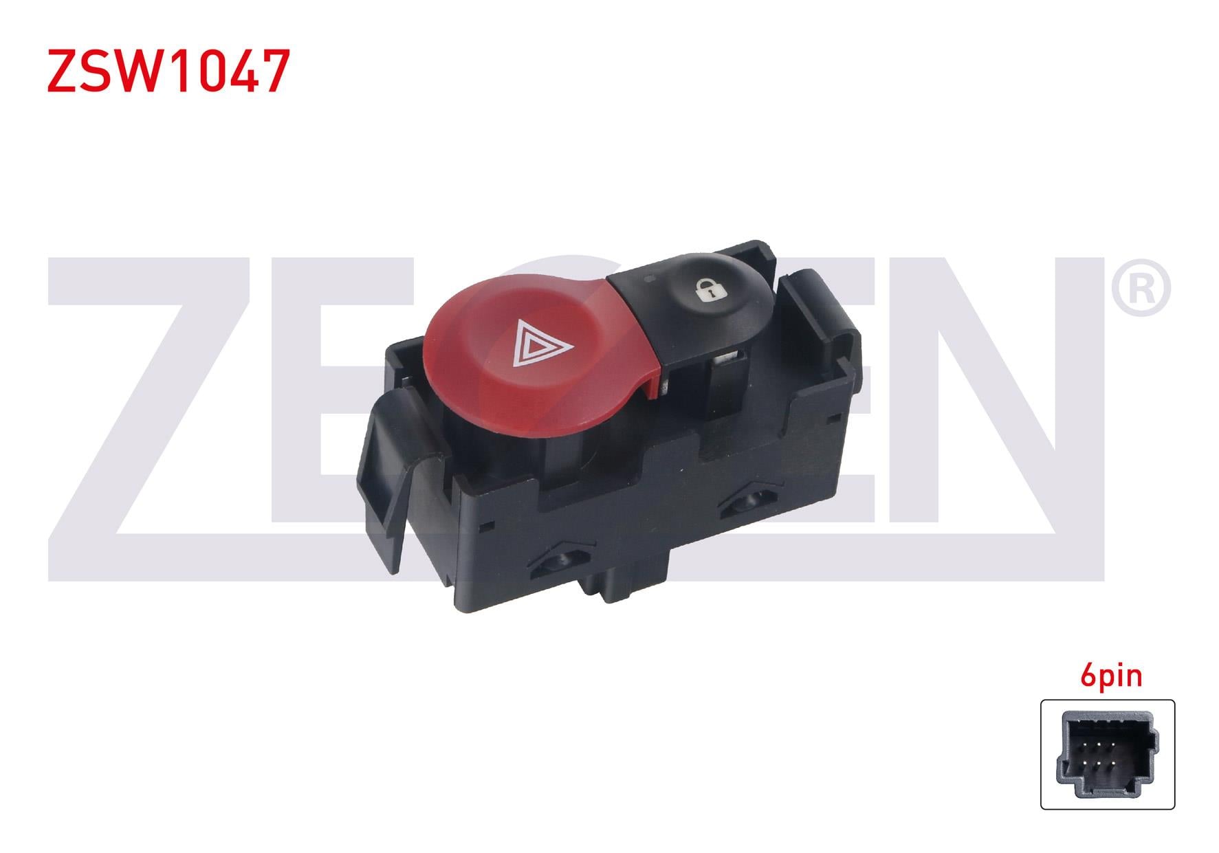 KAPI KILIT VE FLASOR ANAHTARI 6 PIN RENAULT CLIO III 2005-2012