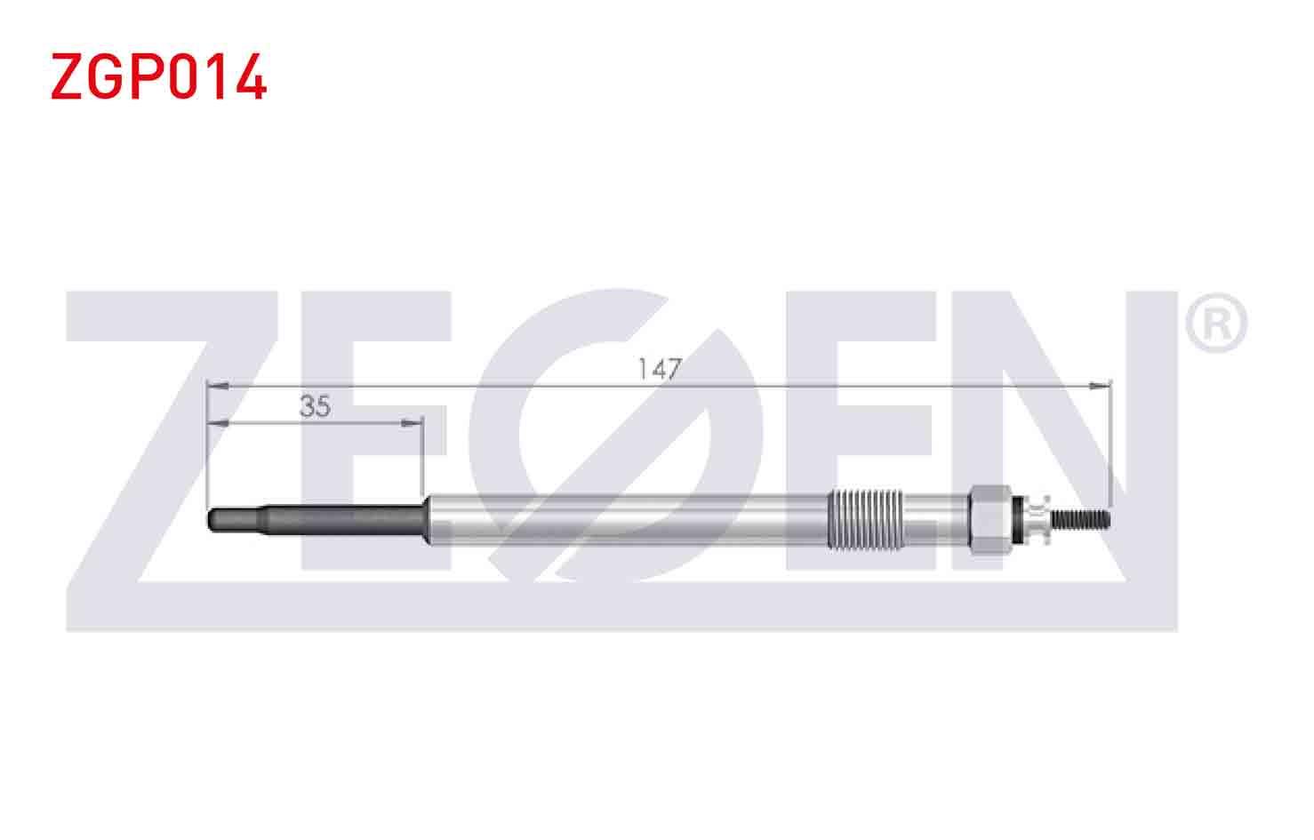 KIZDIRMA BUJI 11,5V CITROEN JUMPER III 2.2HDI 2006-2014 / PEUGEOT BOXER III 2.2HDI 2006-2014 / FORD TRANSIT (V347) 2.2TDCI 2006-2014 / MONDEO III 2.0