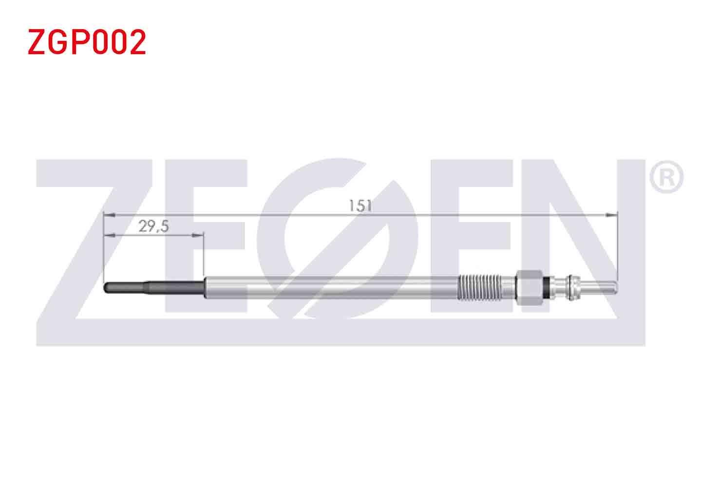 KIZDIRMA BUJI 11V ALFA ROMEO 147 (937) 1.9JTD 2001-2010 / ALFA ROMEO 156 (932) 1.9JTDM 1997-2005 / ALFA ROMEO 159 (939) 1.9JTDM 2006-2011 / OPEL VECTRA C 1.9CDTI 2002-2008 (Z19DTH)