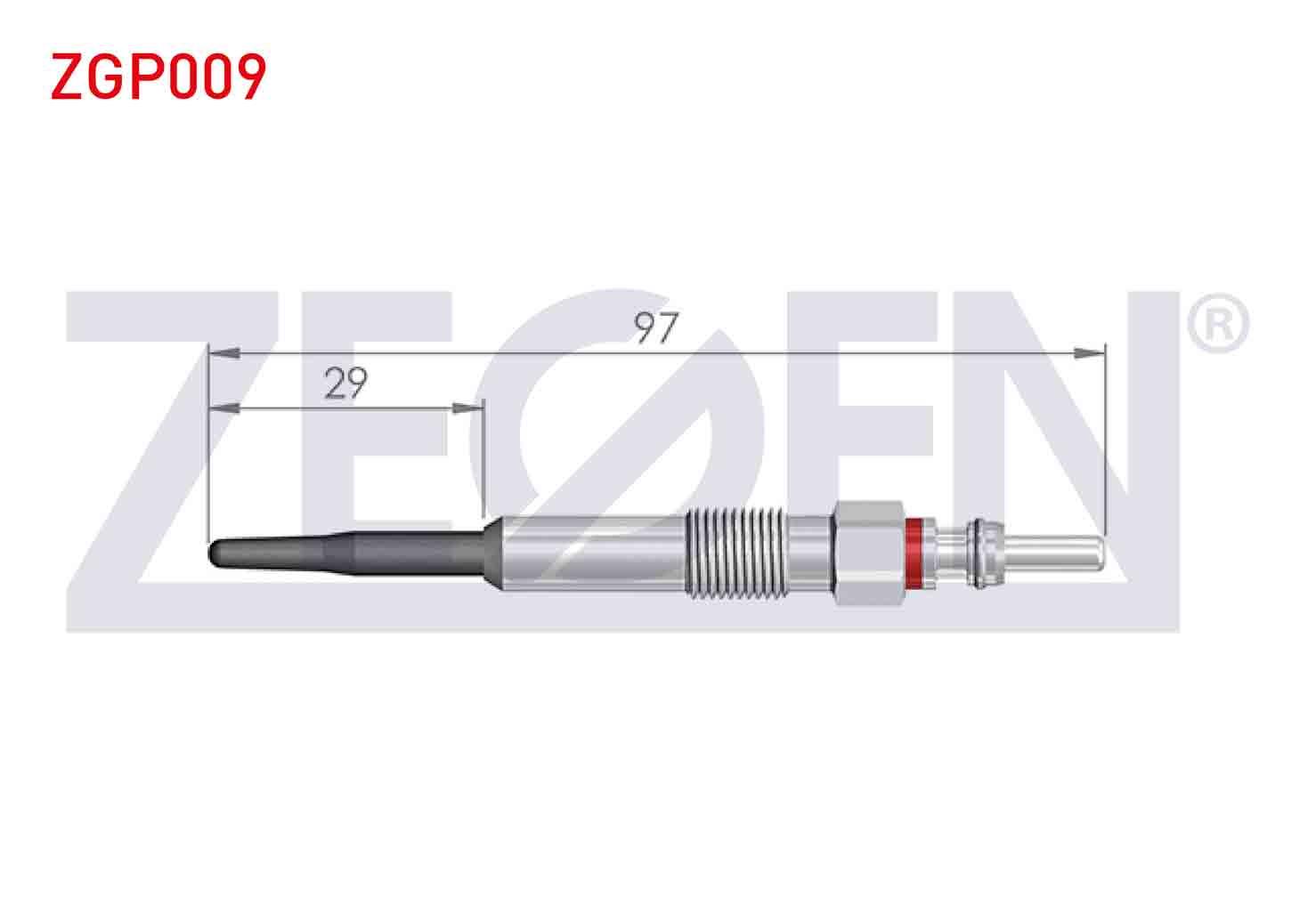 KIZDIRMA BUJI 5V VOLKSWAGEN TRANSPORTER V (7H_7E_) 1.9TDI 2003-2011 / CADDY III (2K_) 1.9TDI 2004-2015 / JETTA III (1K2) 1.9-2.0TDI 2005-2010