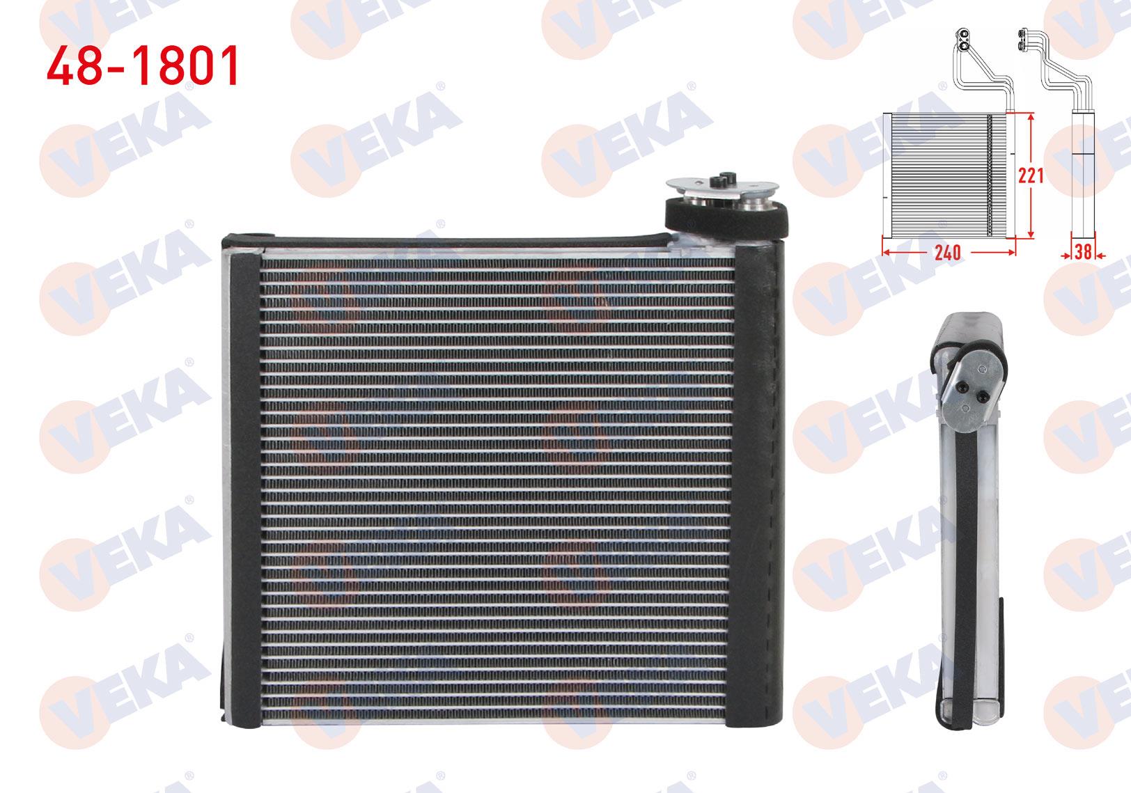 KLIMA EVAPORATORU 221X240X38 FIAT DUCATO 2.2 MJT - 2.3 MJT - 3.0 MJT 2006-2014