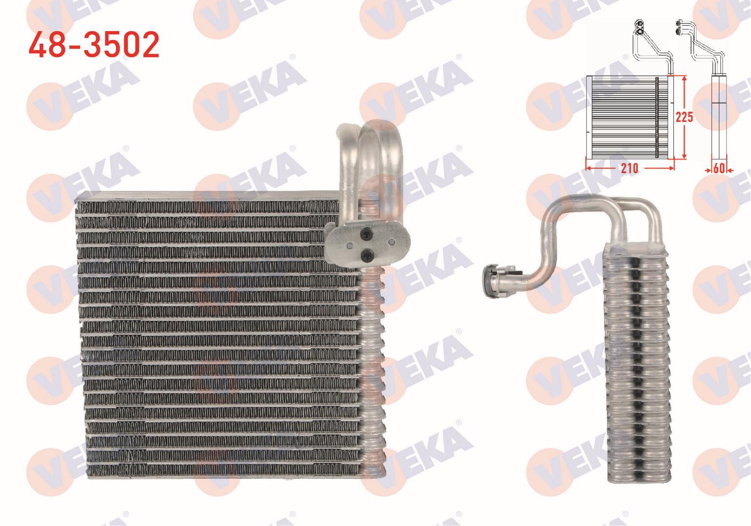 KLIMA EVAPORATORU BORULU 225X210X60 RENAULT MODUS 1.5 DCI 2004- / DACIA DUSTER 1.5 DCI - 1.6 16v 2010- / LOGAN 1.5 DCI 2004-2012 / SANDERO 1.5 DCI 2008-2013 / NISSAN MICRA 1.4i 16v 2003-2010
