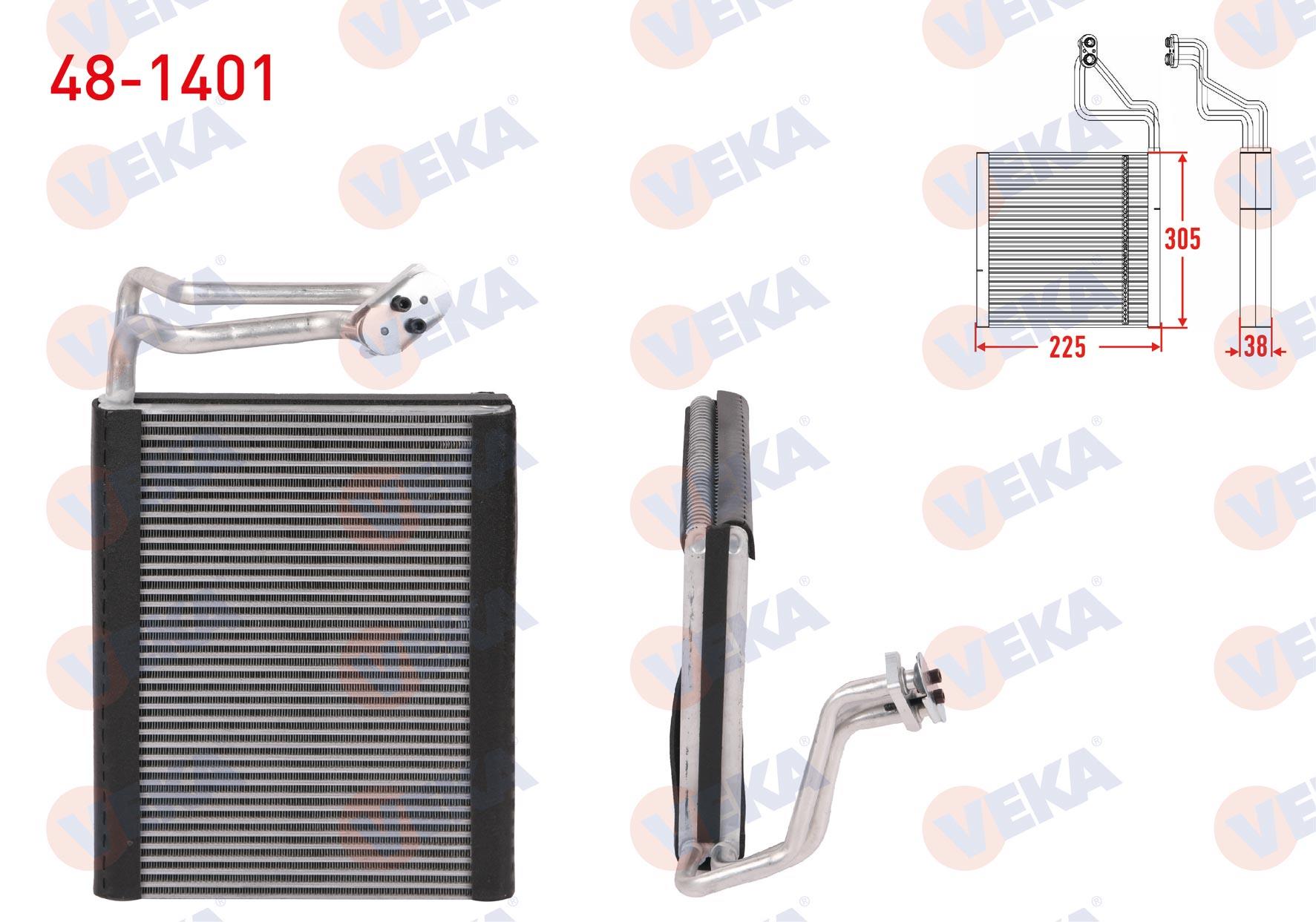 KLIMA EVAPORATORU BORULU 225X305X38 BMW 3 (F30) 2013-2018 / 1 (F20) 2011-2019 / 2 (F22) 2013-2018 / 4 (F36) 2013-2019