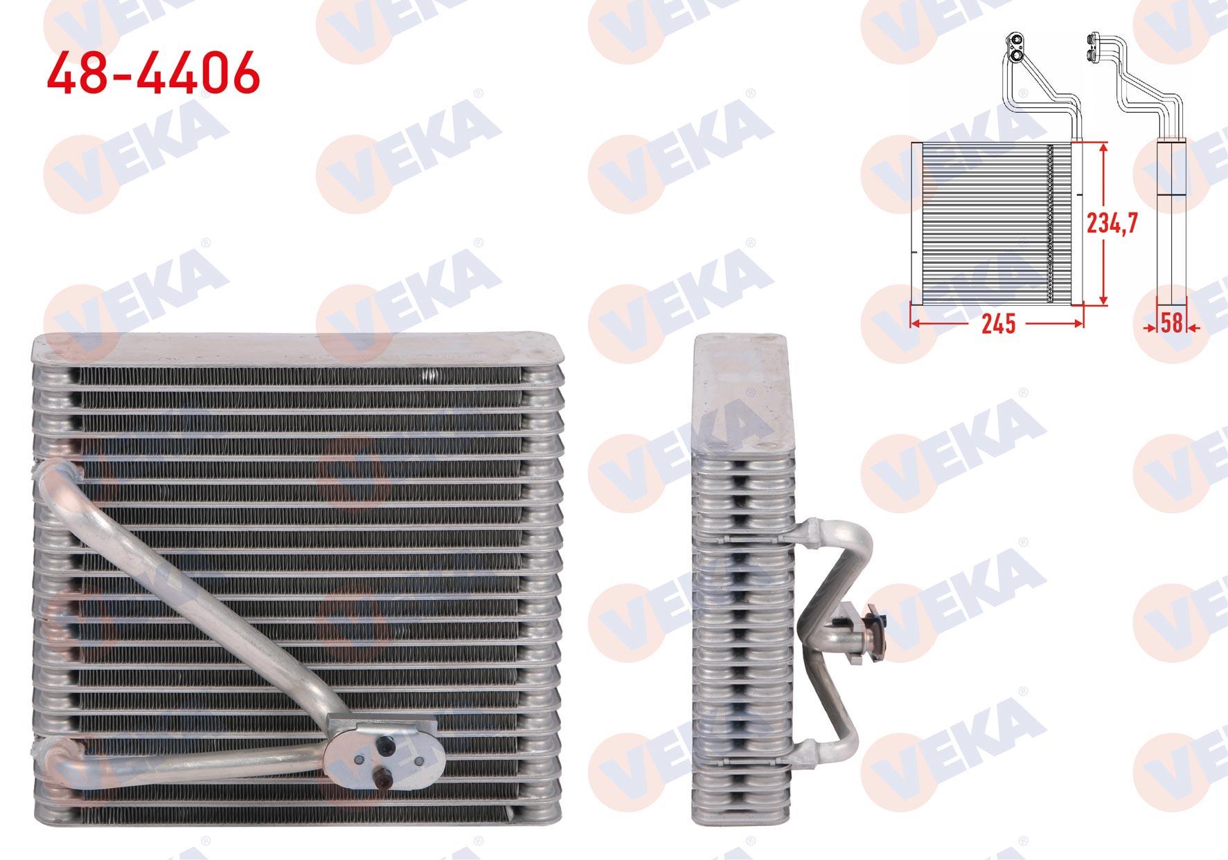 KLIMA EVAPORATORU BORULU 234,7X245X58 CADDY III-IV 07-20/ GOLF V-VI 03-12/JETTA III-IV 06-15/PASSAT 05-14/SCIROCCO 08-17/TIGUAN 08-18/AUDI A3 05-13/TOLEDO 04-09/LEON 06-12/SUPERB 10-15/OCTAVIA 10-13