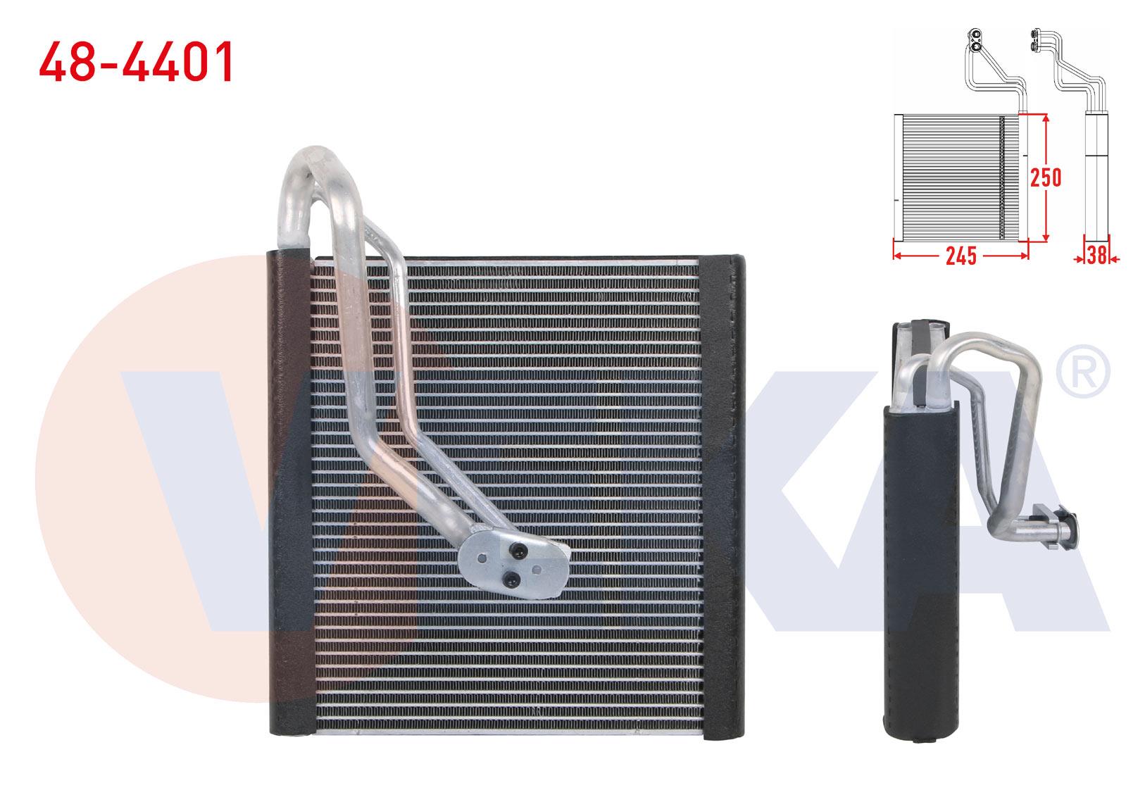 KLIMA EVAPORATORU BORULU 250X245X38 VW GOLF VII 12-/ PASSAT 14-/ TIGUAN - T-ROC 16-/ AUDI A3 12-/ Q2 - Q3 16-/ SEAT LEON 12-/ ATECA 16-/ SKODA OCTAVIA III 12-/ SUPERB III - KODIAQ - KAROQ 15-