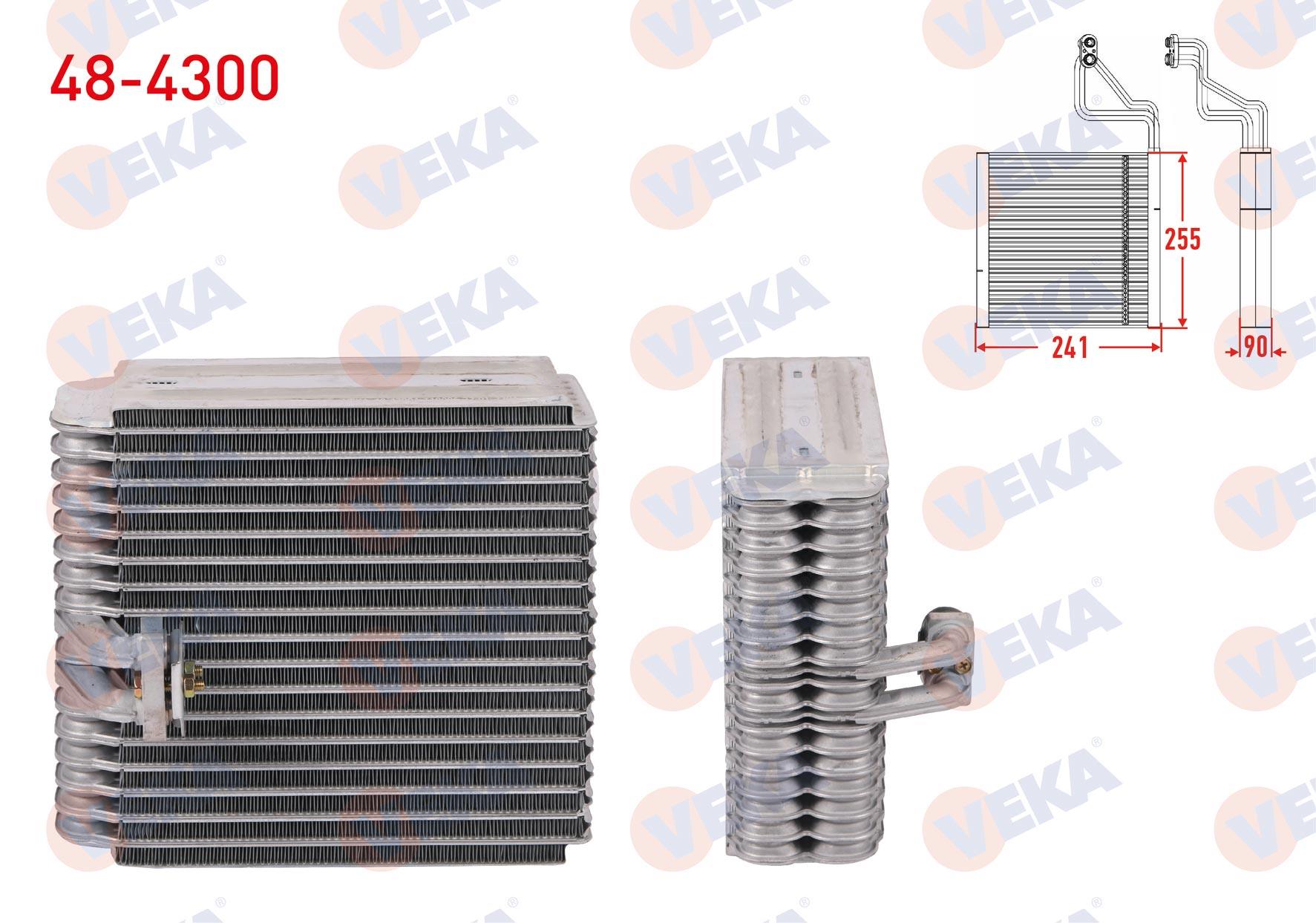 KLIMA EVAPORATORU BORULU 255X241X90 TOYOTA COROLLA (_E10_) 1992-1997 / COROLLA (_E11_) 1997-2000