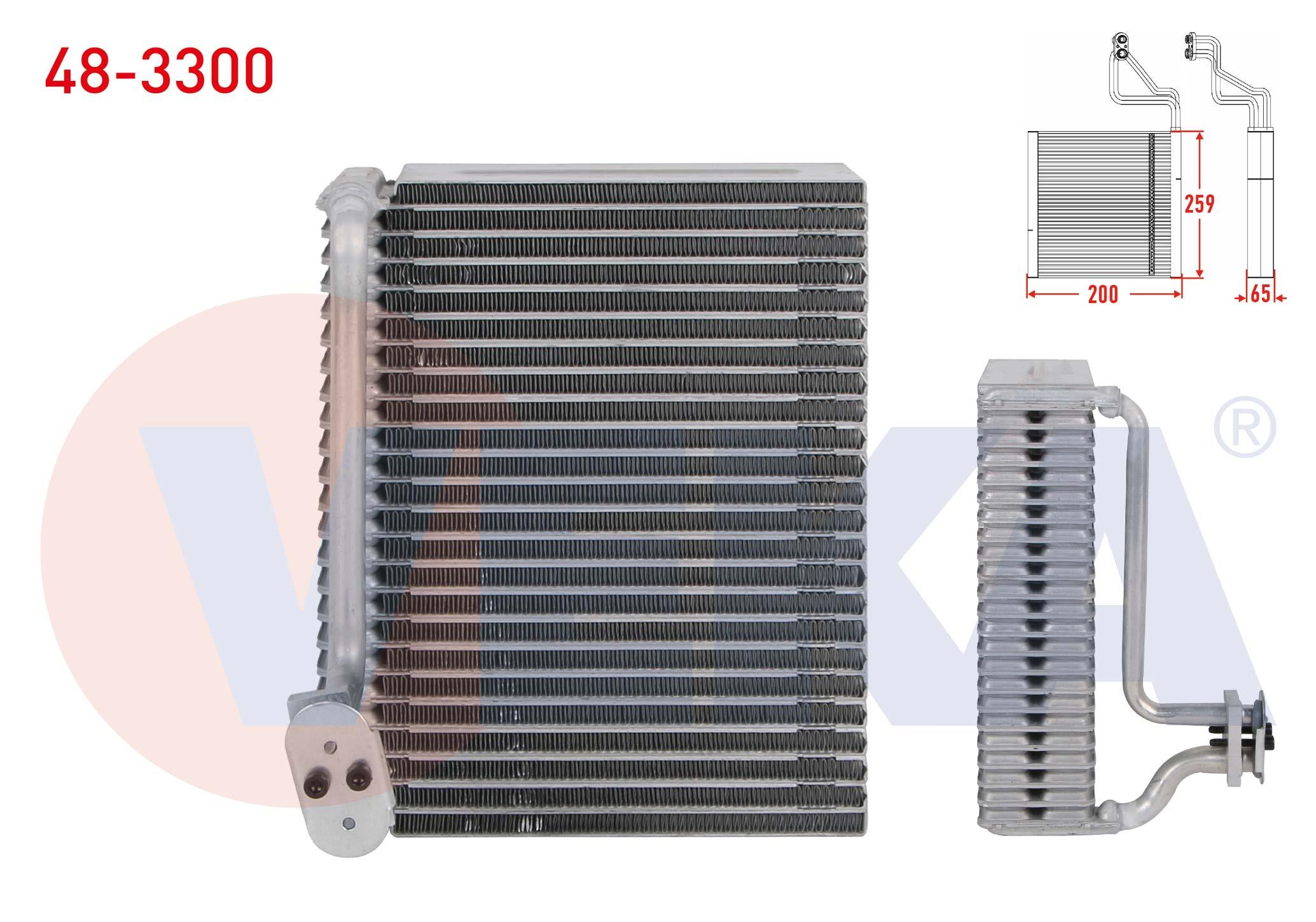 KLIMA EVAPORATORU BORULU 259X200X65 PEUGEOT 206 (2A/C) 1.4i 16v - 1.6i 16v - 1.6 HDI 1998-2006
