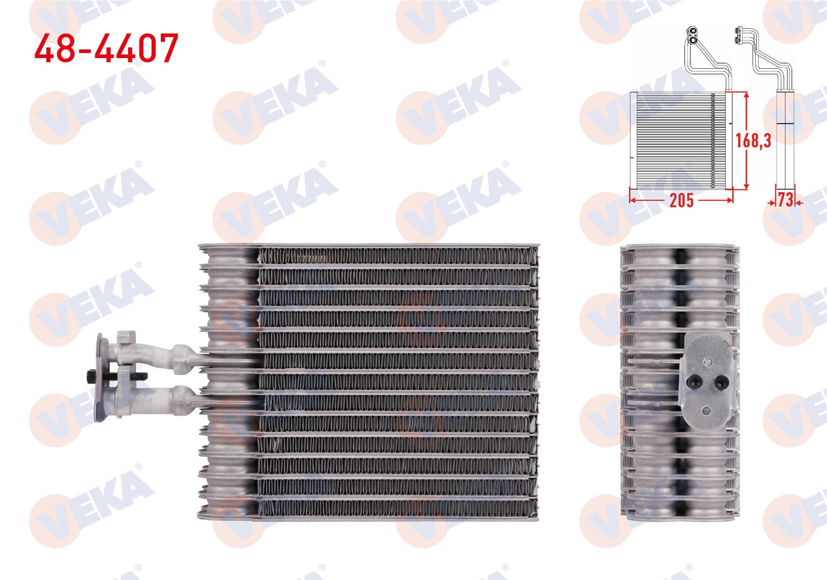 KLIMA EVAPORATORU BORULU (ARKA) 205X168,3X73 VW TRANSPORTER CARAVELLE T5, T6 2003-2022 / SHARAN 2010-2020 / SEAT ALHAMBRA 2010-2022