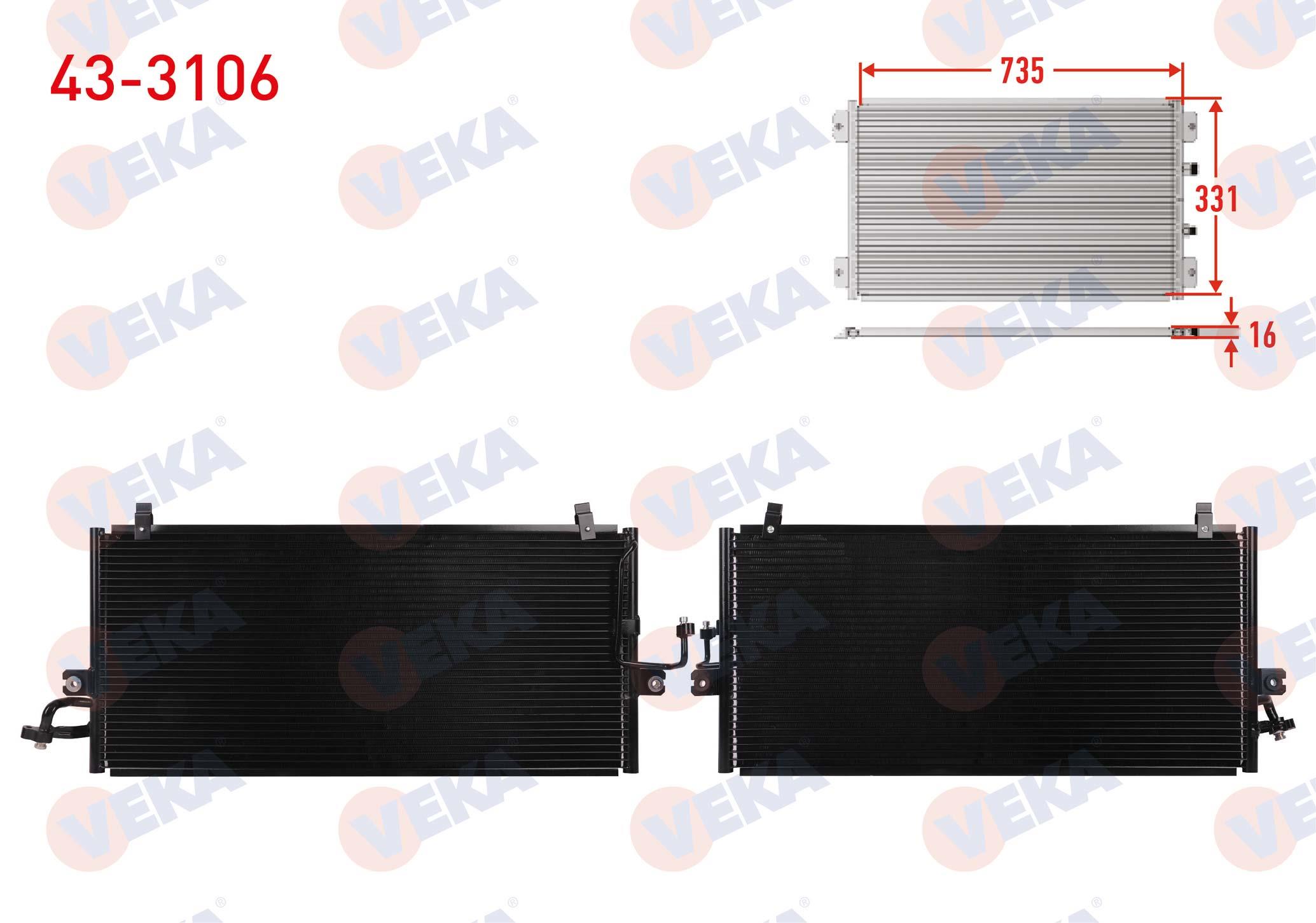 KLIMA RADYATORU NISSAN PRIMERA (P11) 1.6i 16v 1996-2001