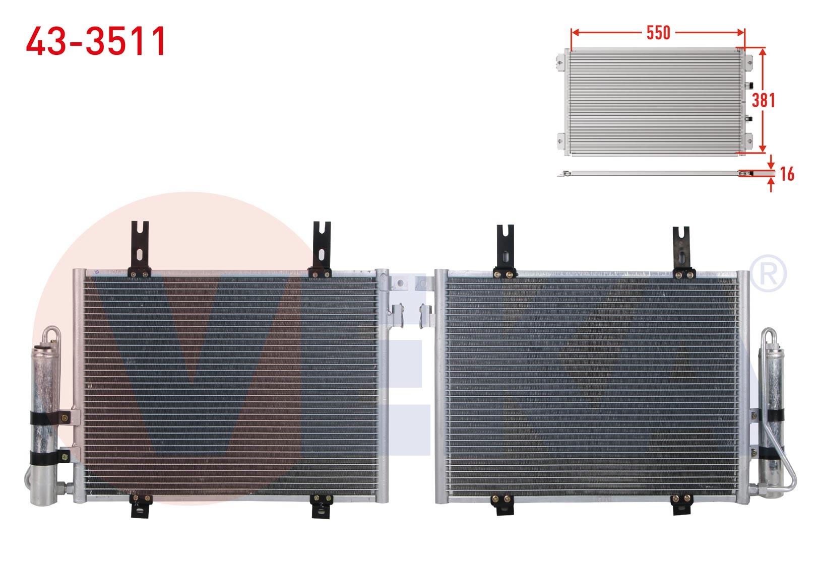 KLIMA RADYATORU TUPLU RENAULT KANGOO (KC0/1) 1.4i M-T 1998-2008