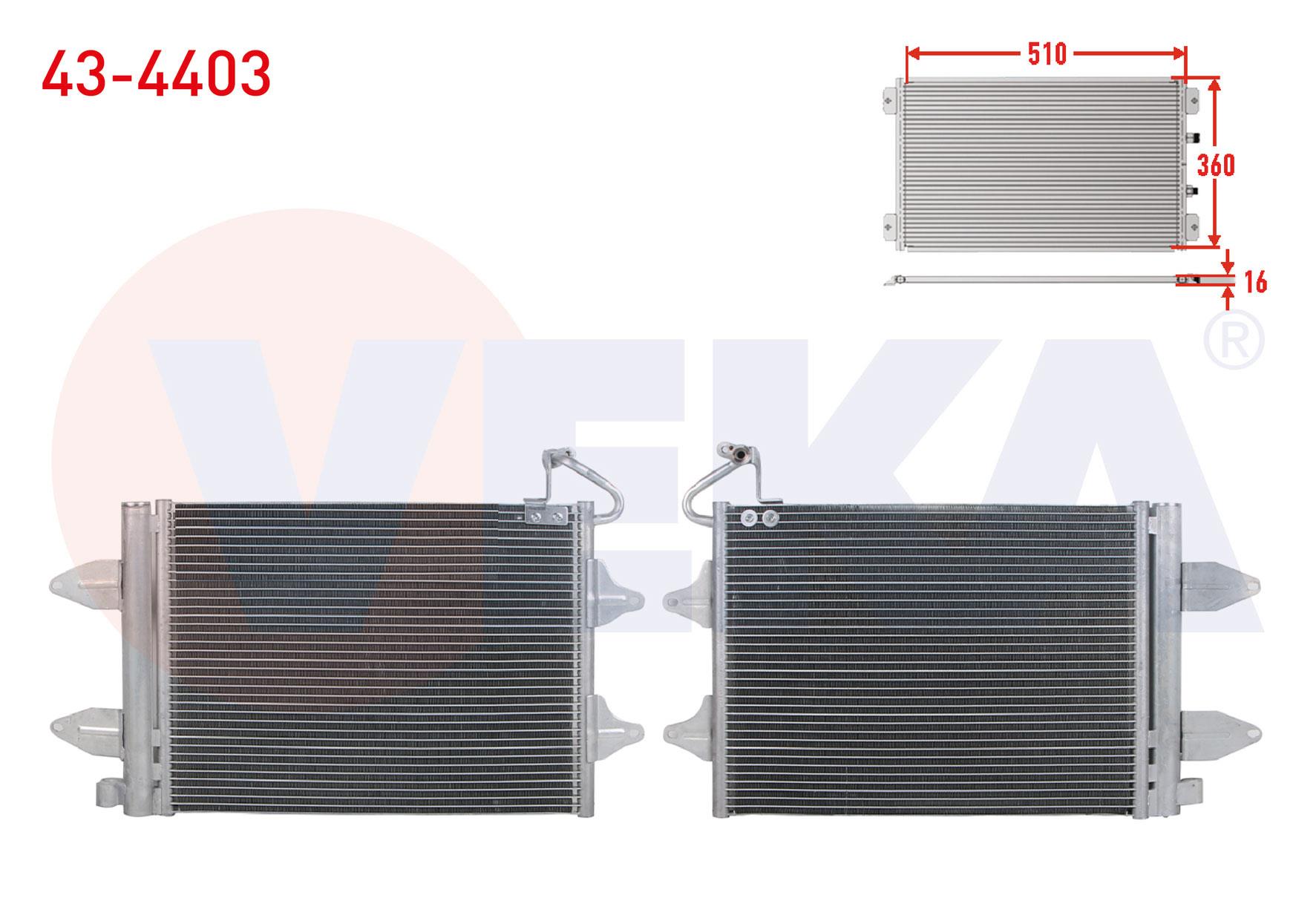 KLIMA RADYATORU VW POLO (9N_) 1.4i -1.4 TDI - 1.6i M-T 2001-2012/CORDOBA (6L2) 1.4i - 1.4 TDI - 1.9 TDI 2002-2009/IBIZA (6L1) 1.2i - 1.4i - 1.4 TDI 2002-2009/FABIA (6Y2) 1.2i - 1.4i - 1.4 TDI 199-2007