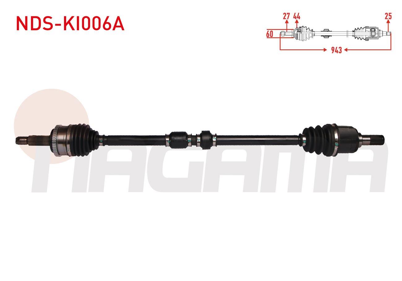 KOMPLE AKS SAG ON ABSLI 46 DIS UZUNLUK 943mm KIA CEED 1.6 CRDI A-T 2006-2012