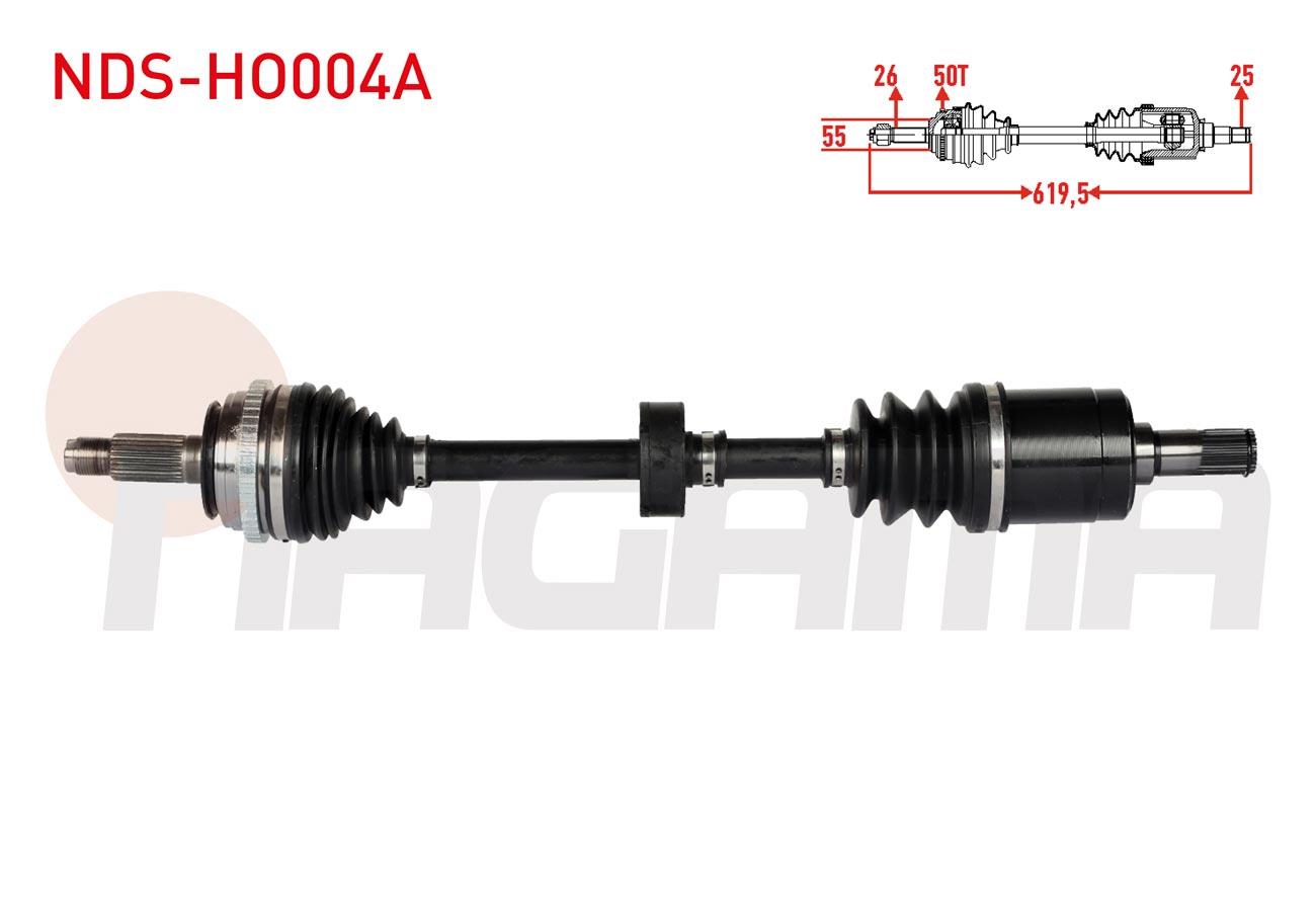 KOMPLE AKS SAG ON ABSLI 50 DIS UZUNLUK 619,5mm HONDA CIVIC VI 1.4i 1995-2001