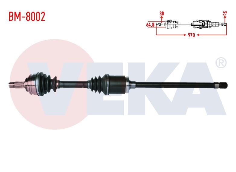 KOMPLE AKS SAG ON BMW X5 (E53) 3.0 D UZUNLUK 970mm 2000-2007 304496