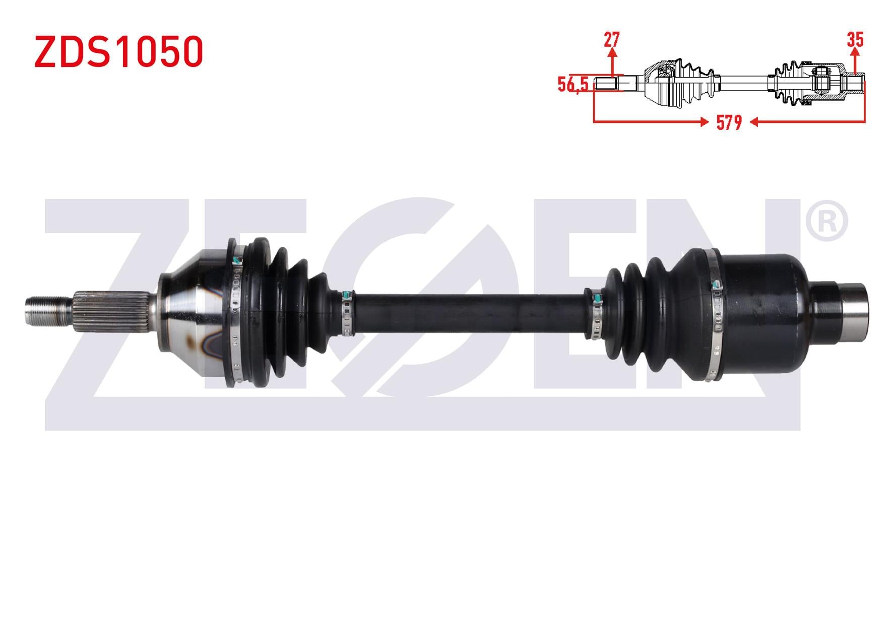 KOMPLE AKS SAG ON FORD MONDEO III 2.0i 16v  UZUNLUK 579mm 2000-2007