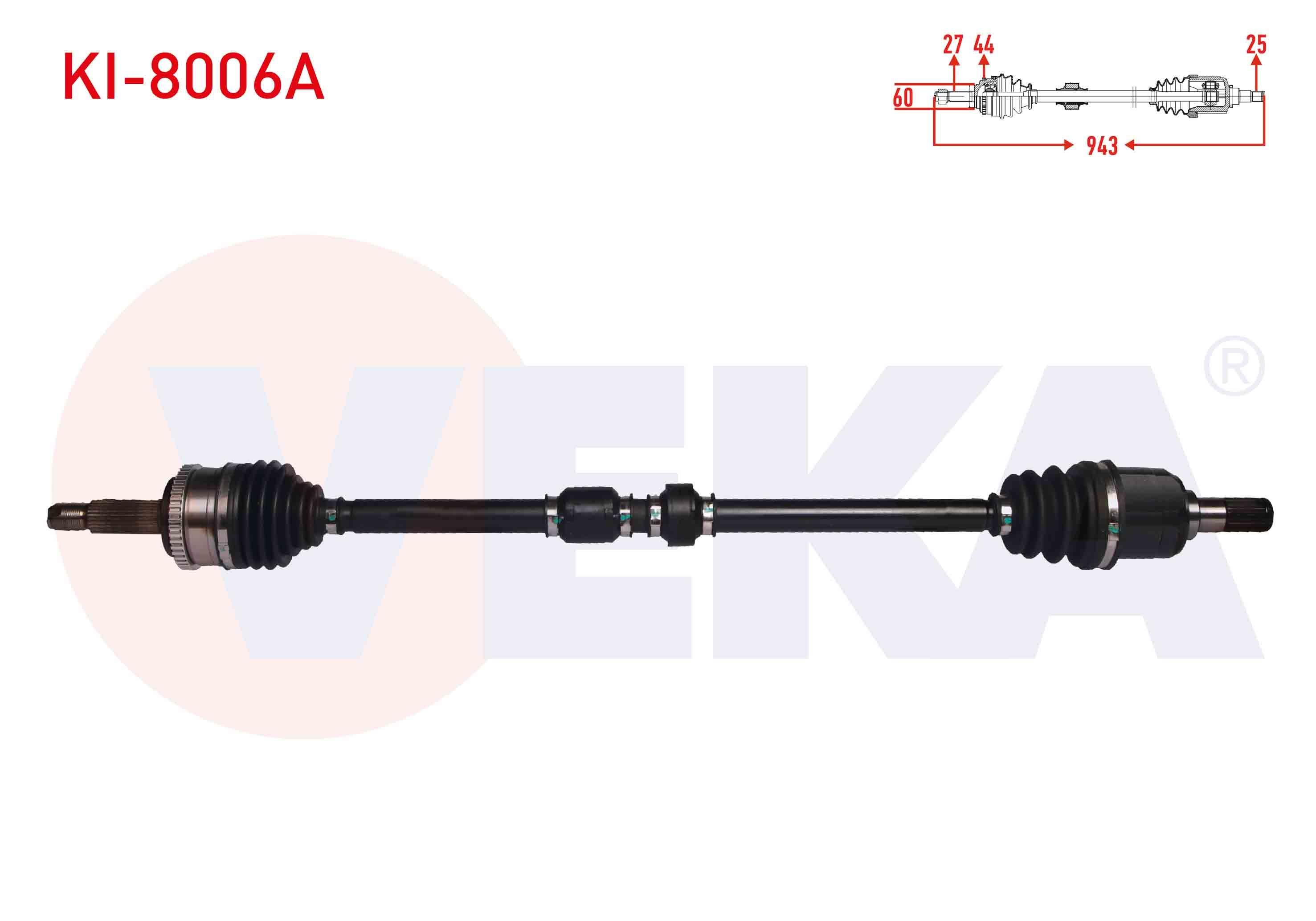 KOMPLE AKS SAG ON KIA CEED 1.6 CRDI ABSLI 46 DIS A-T UZUNLUK 943mm 2006-2012