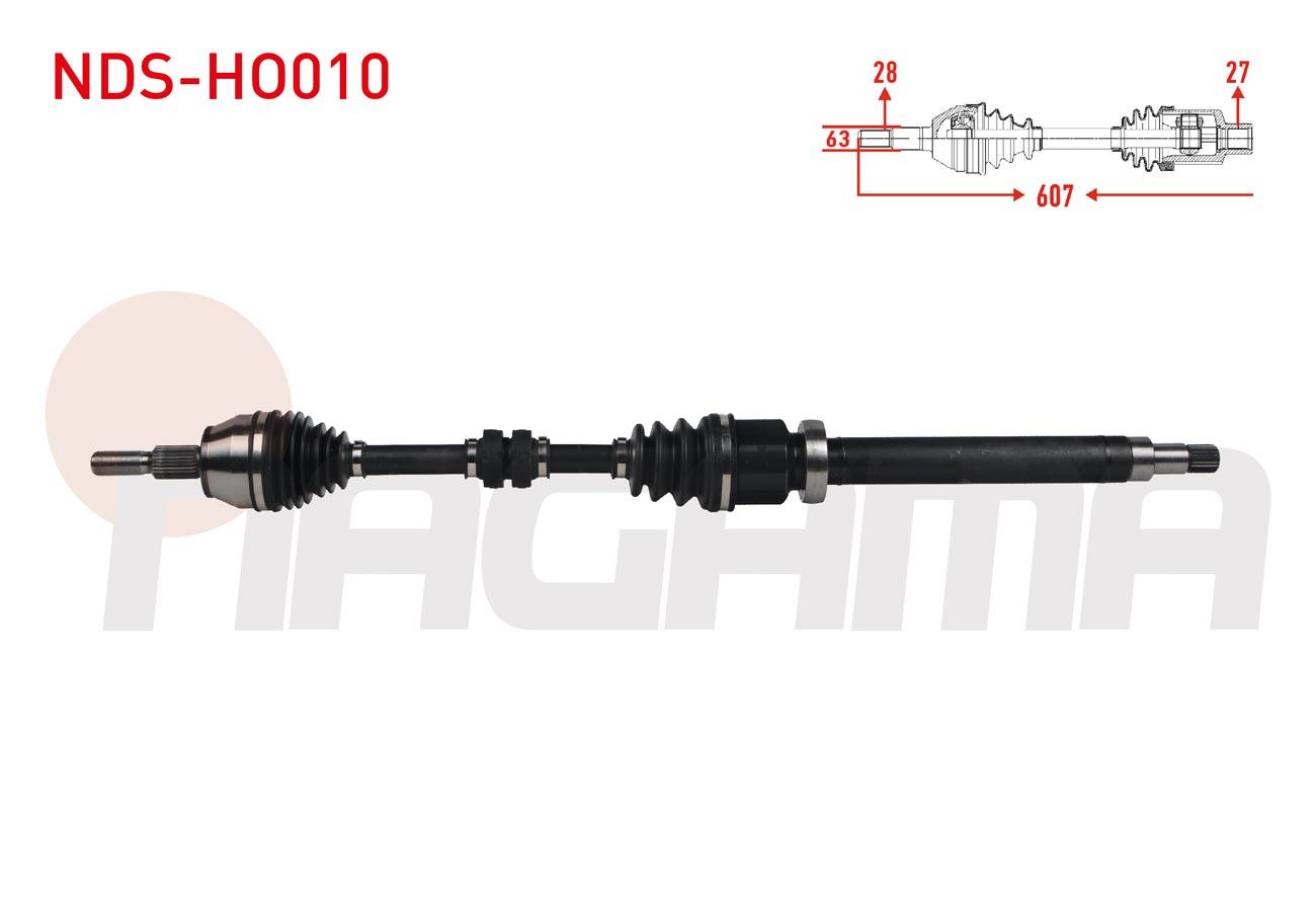 KOMPLE AKS SAG ON UZUNLUK 607mm HONDA CIVIC X (FC) 1.5 RS A-T 2016-/ CIVIC X (FK) 1.5 RS A-T 2017-