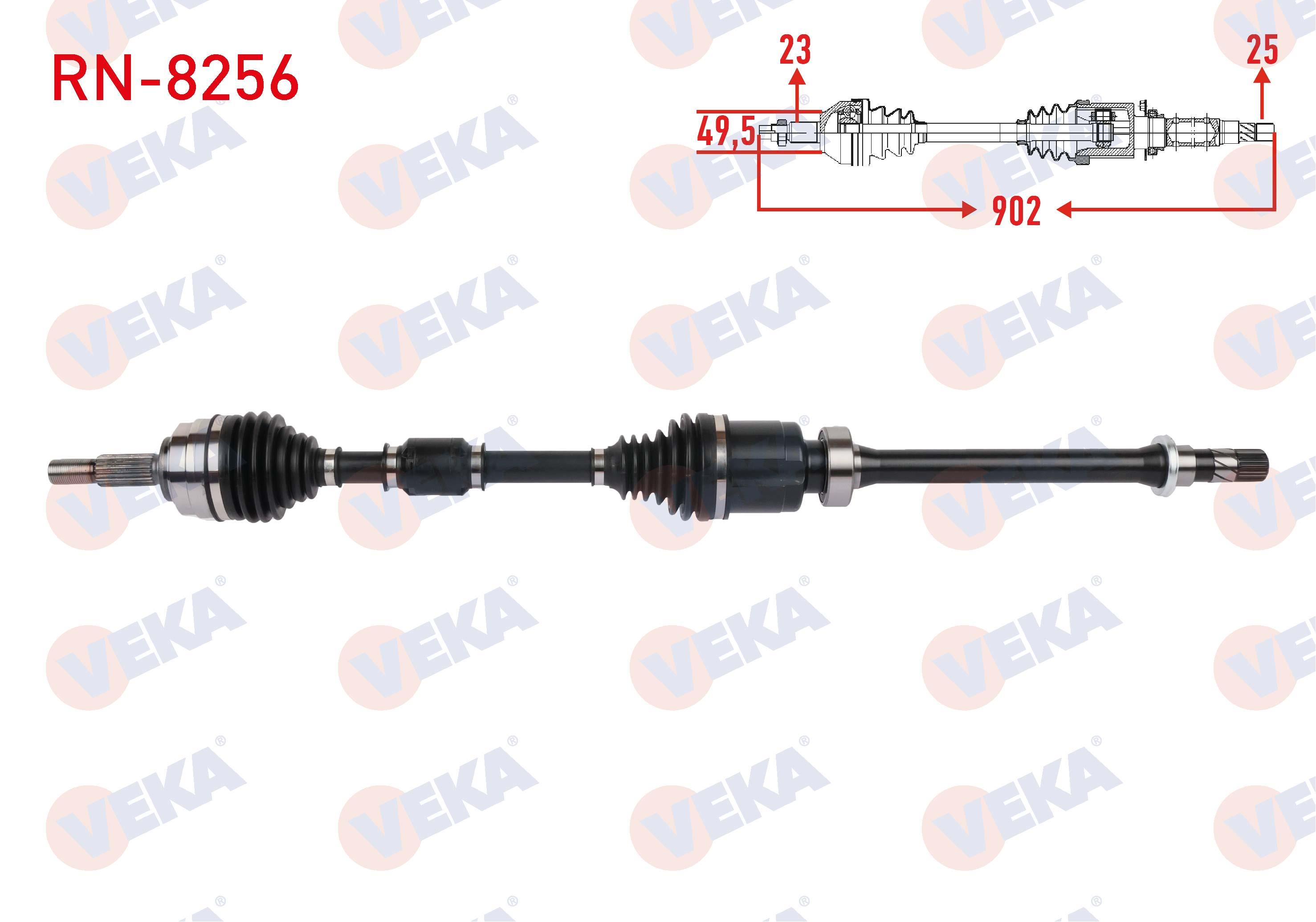 KOMPLE AKS SAG ON UZUNLUK 902mm RENAULT CLIO V (B7_) 1.0 TCe 100 (B7MT) JT4 A-T SNZ. 2019-