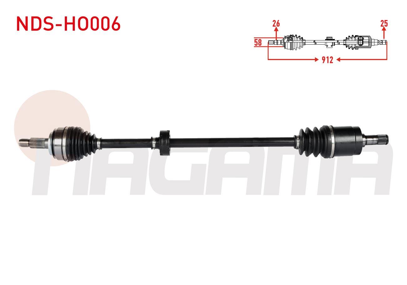 KOMPLE AKS SAG ON UZUNLUK 912mm HONDA CIVIC VIII 1.6 A-T - 1.8 A-T 2005-2012
