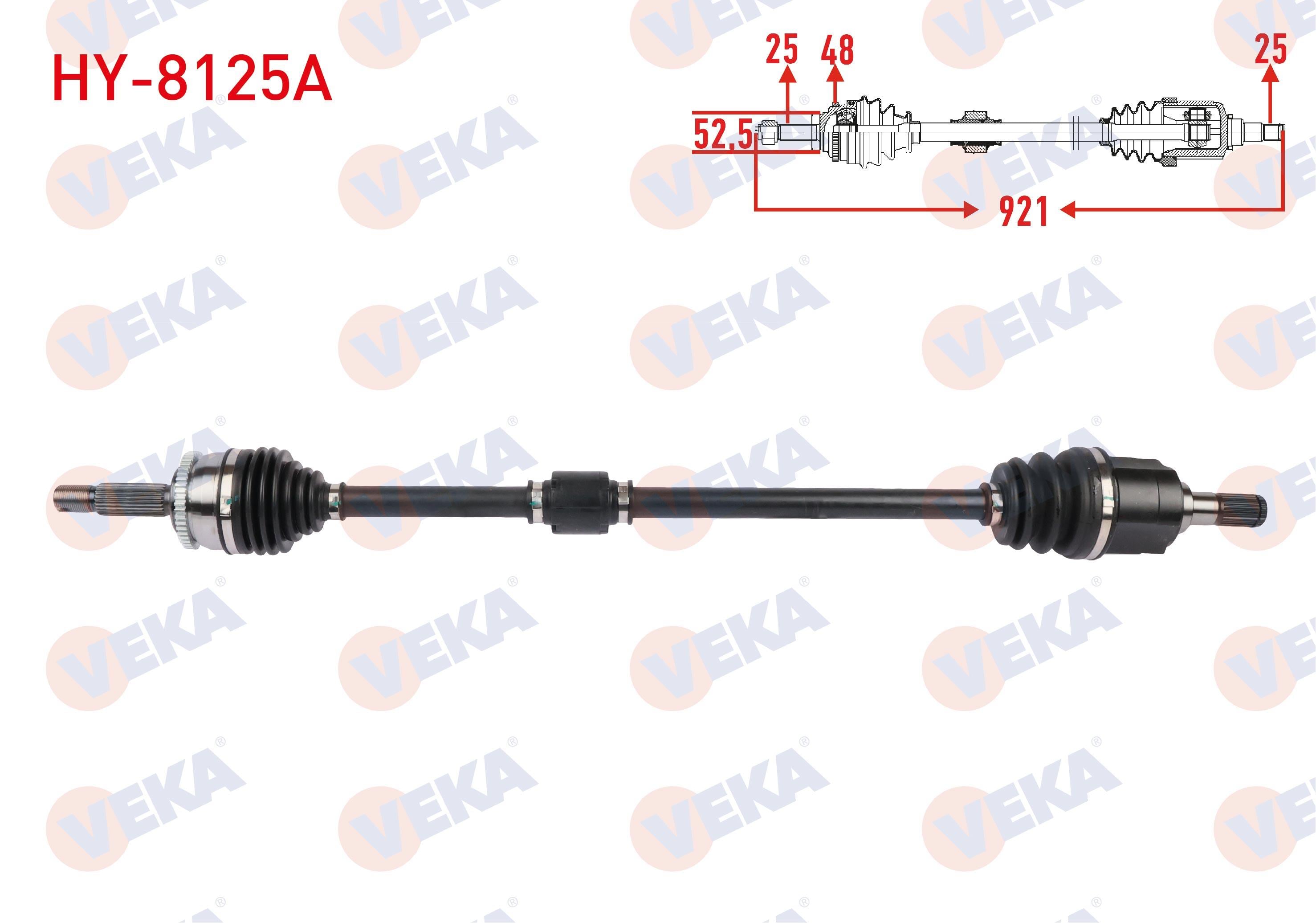 KOMPLE AKS SAG ON UZUNLUK 921mm ABSLI 48 DIS HYUNDAI i20 1.4 M-T 2015-