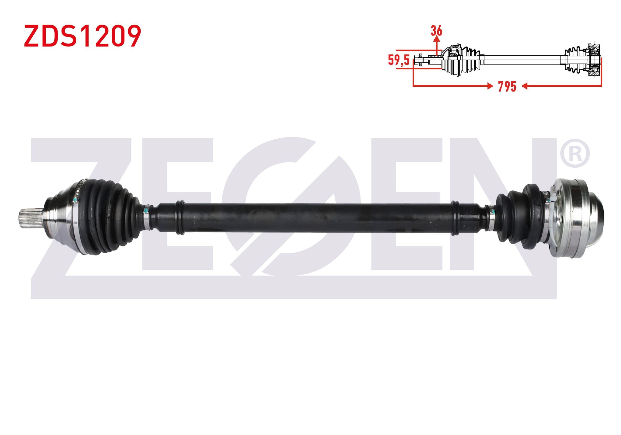 KOMPLE AKS SAG ON VOLKSWAGEN TIGUAN (5N_) 1.4 TSI M-T UZUNLUK 795mm 2007-2016