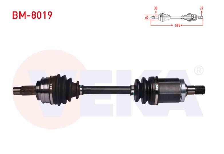 KOMPLE AKS SOL ON BMW X3 (E83) 2.0 D X-DRIVE UZUNLUK 598 mm 2004-2010 304669 31603450563 31607529201