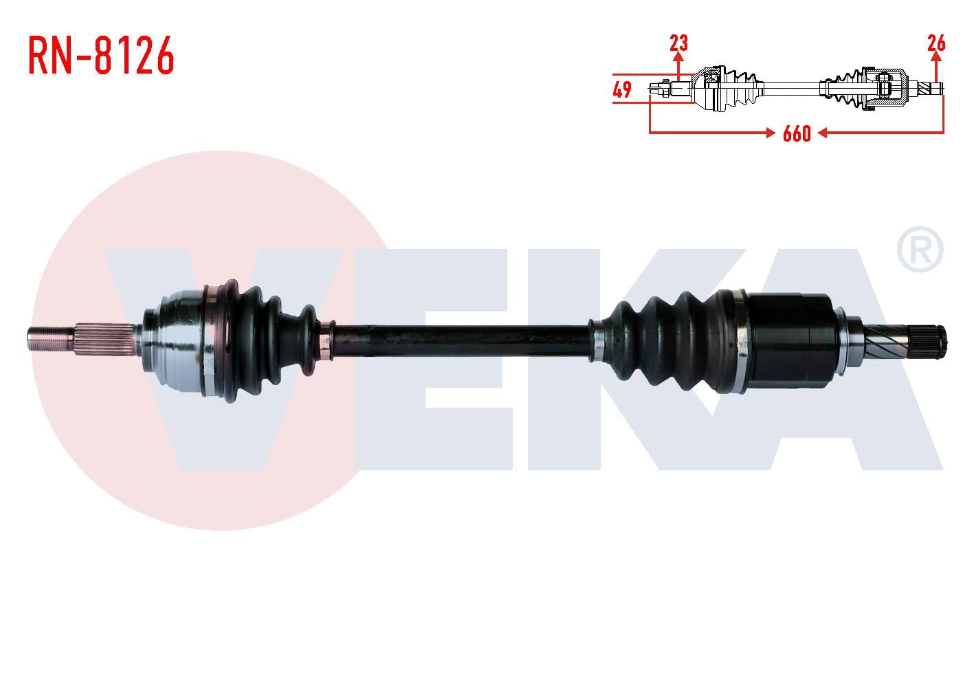 KOMPLE AKS SOL ON DACIA SANDERO STEPWAY 1.5 DCI UZUNLUK 660mm 2012-