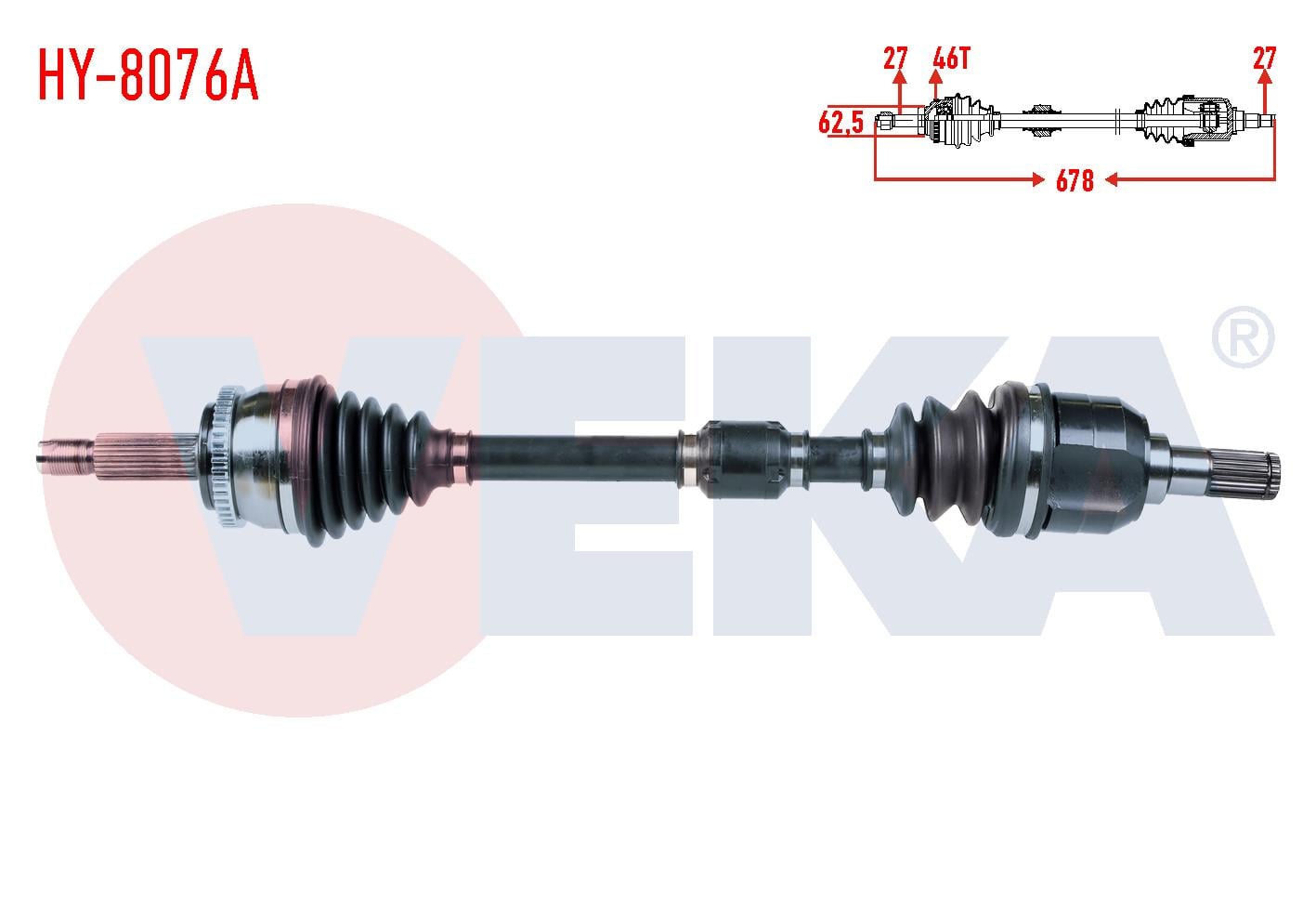 KOMPLE AKS SOL ON HYUNDAI I30 1.6 CRDI ABSLI 46 DIS M-T UZUNLUK 678mm 2011-